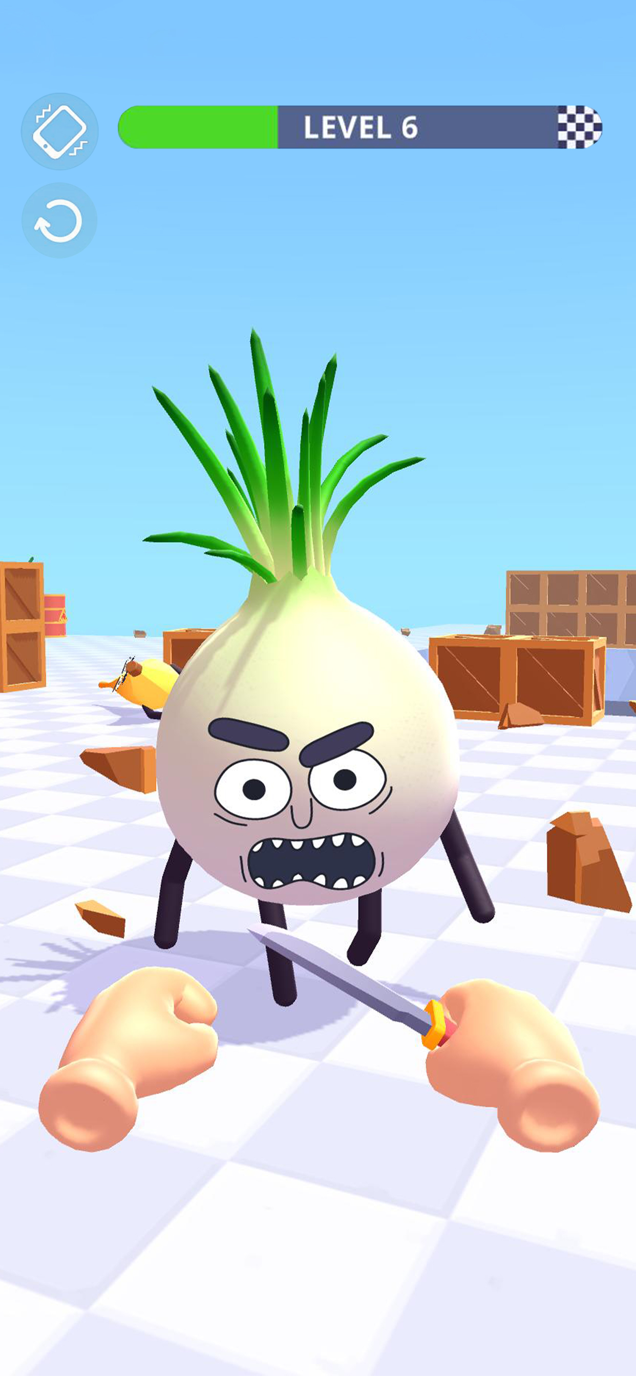 اسکرین شات 4 بازی Hit Tomato 3D - Knife Master