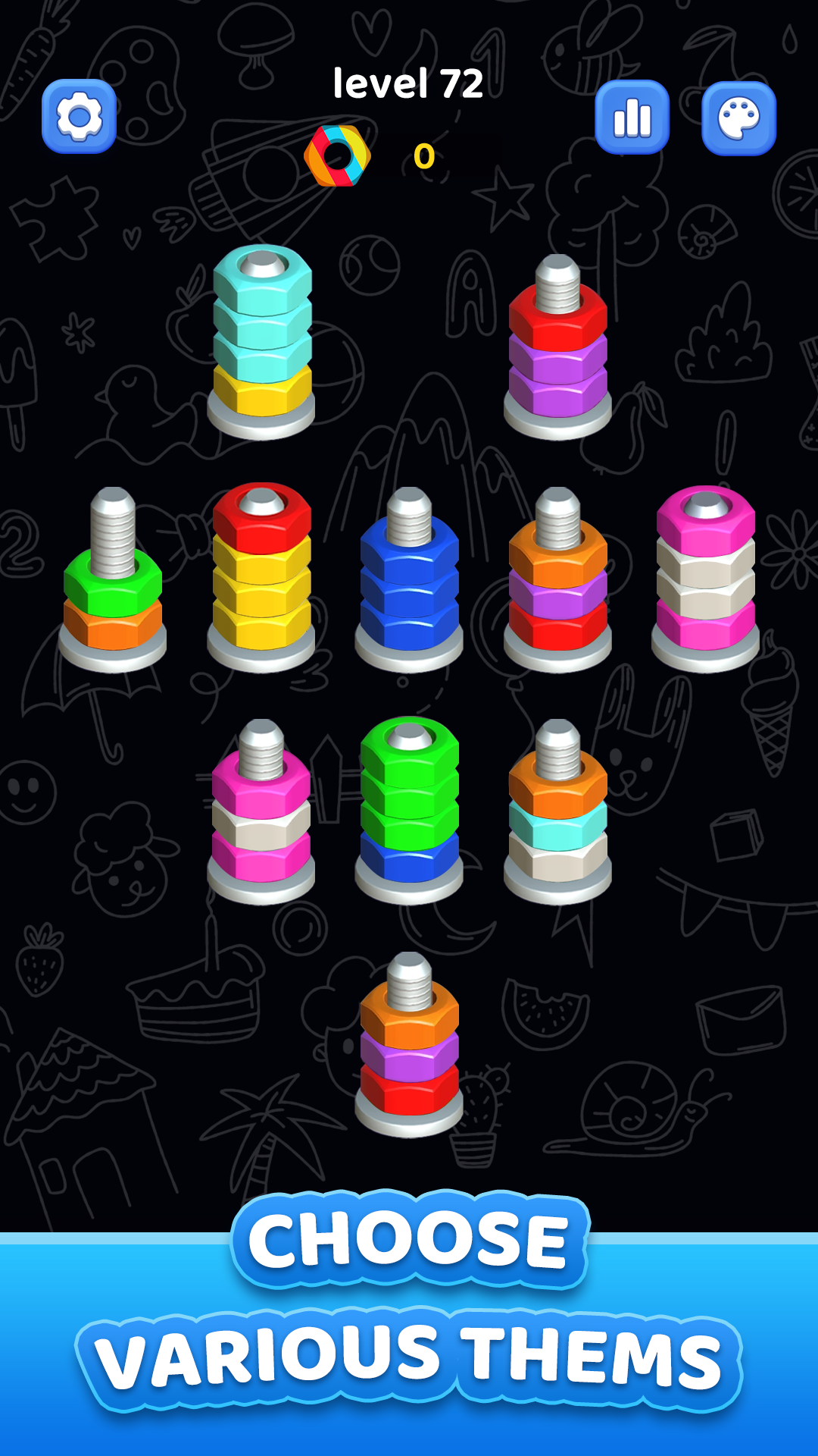 اسکرین شات 4 بازی Nuts Bolt Sort - Screw 3D