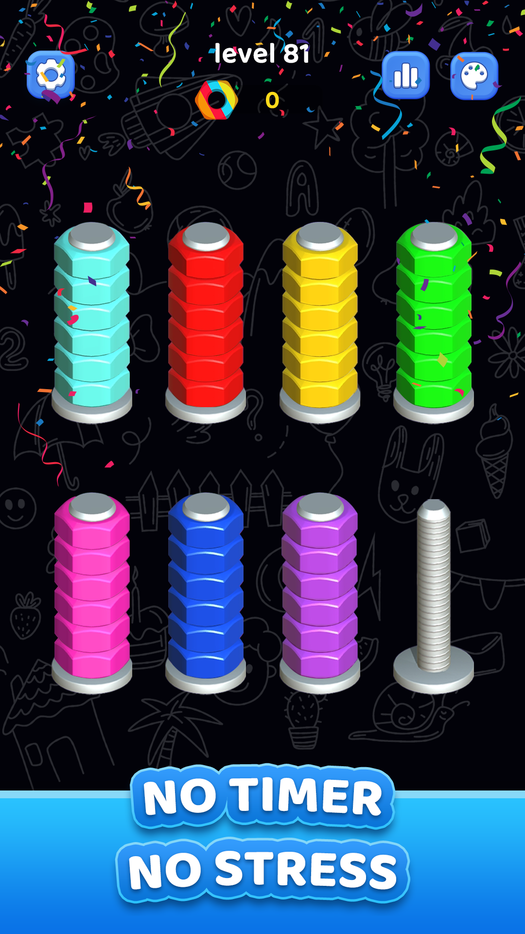 اسکرین شات 5 بازی Nuts Bolt Sort - Screw 3D