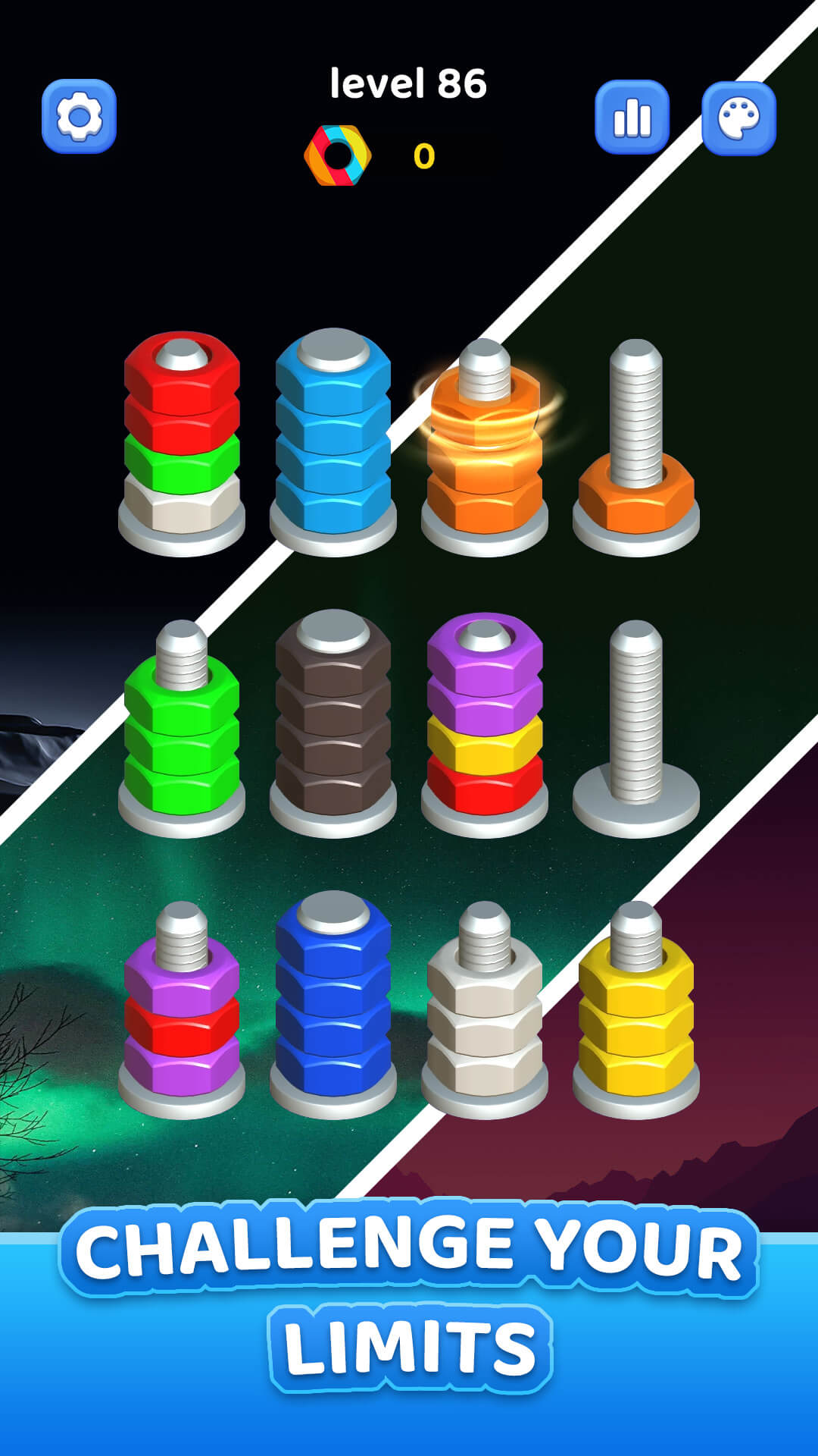 اسکرین شات 6 بازی Nuts Bolt Sort - Screw 3D