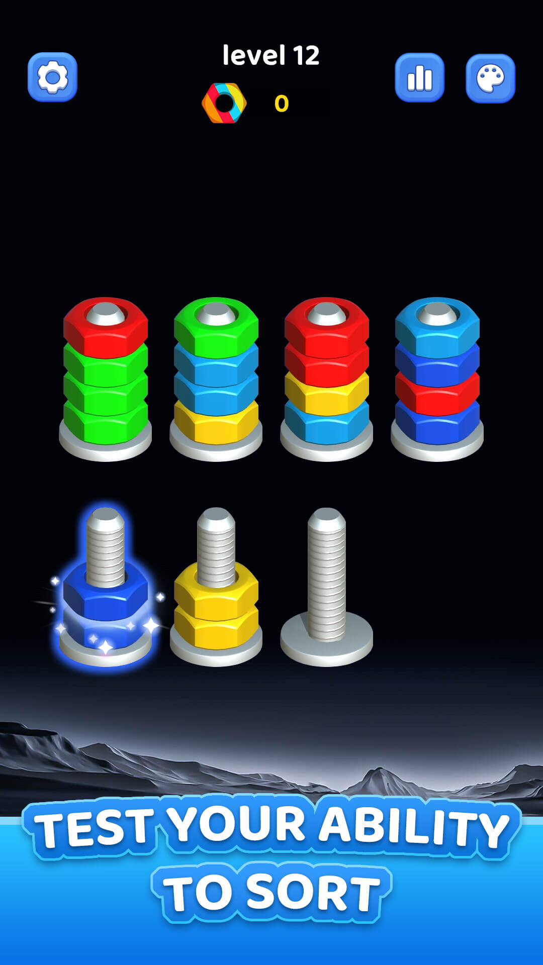اسکرین شات 4 بازی Nuts Bolt Sort - Screw 3D