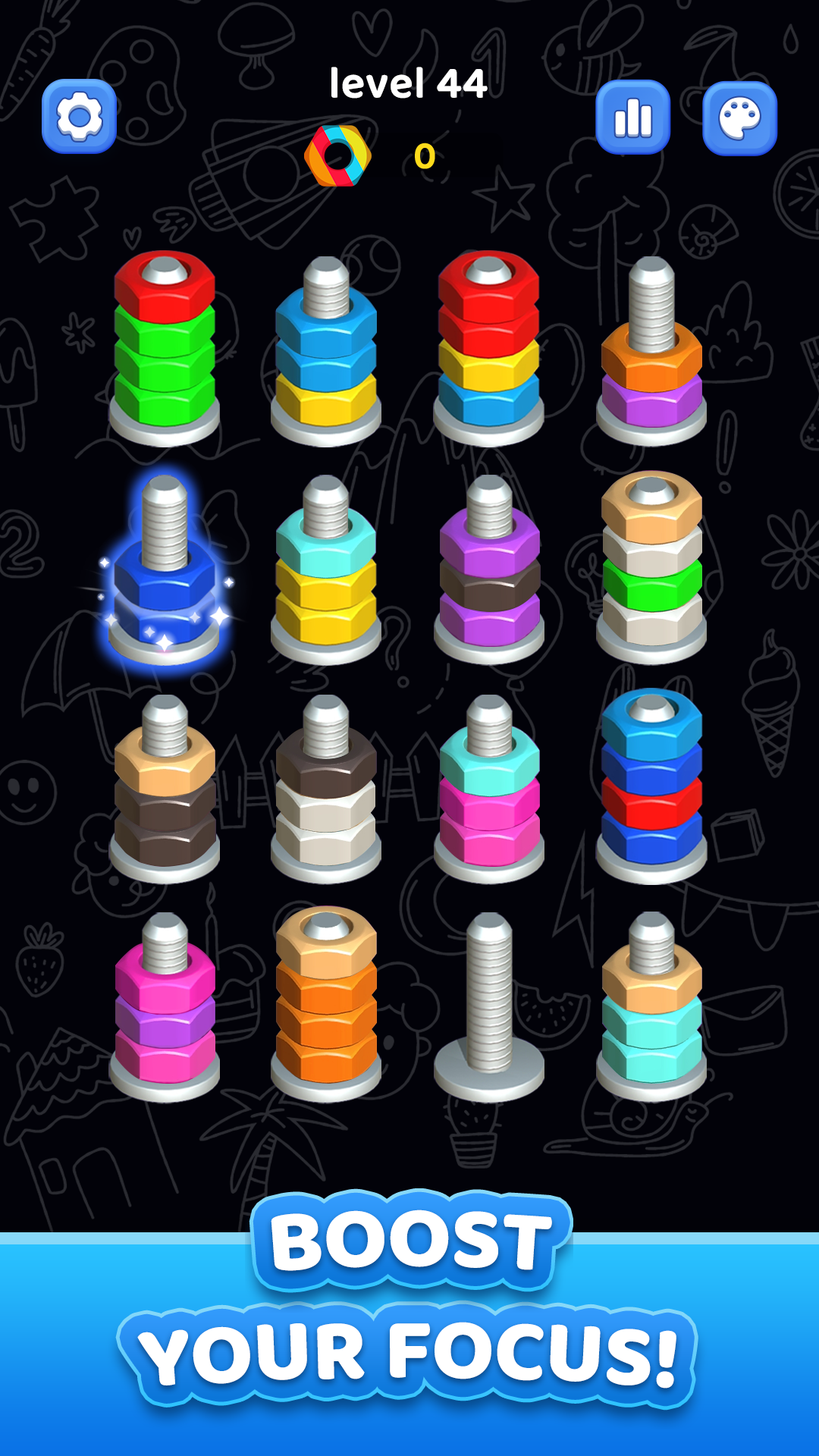 اسکرین شات 3 بازی Nuts Bolt Sort - Screw 3D