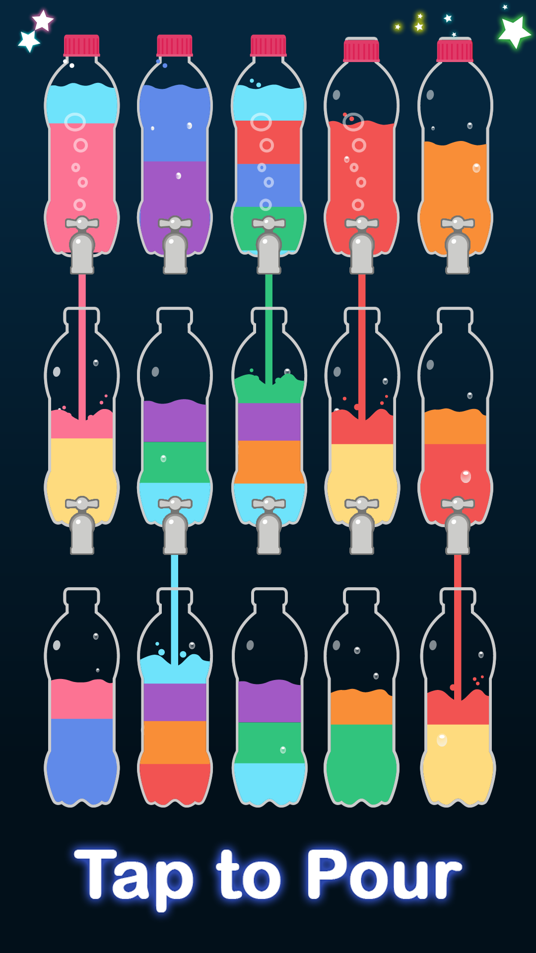 اسکرین شات 4 بازی Soda Water Sort - Color Sort