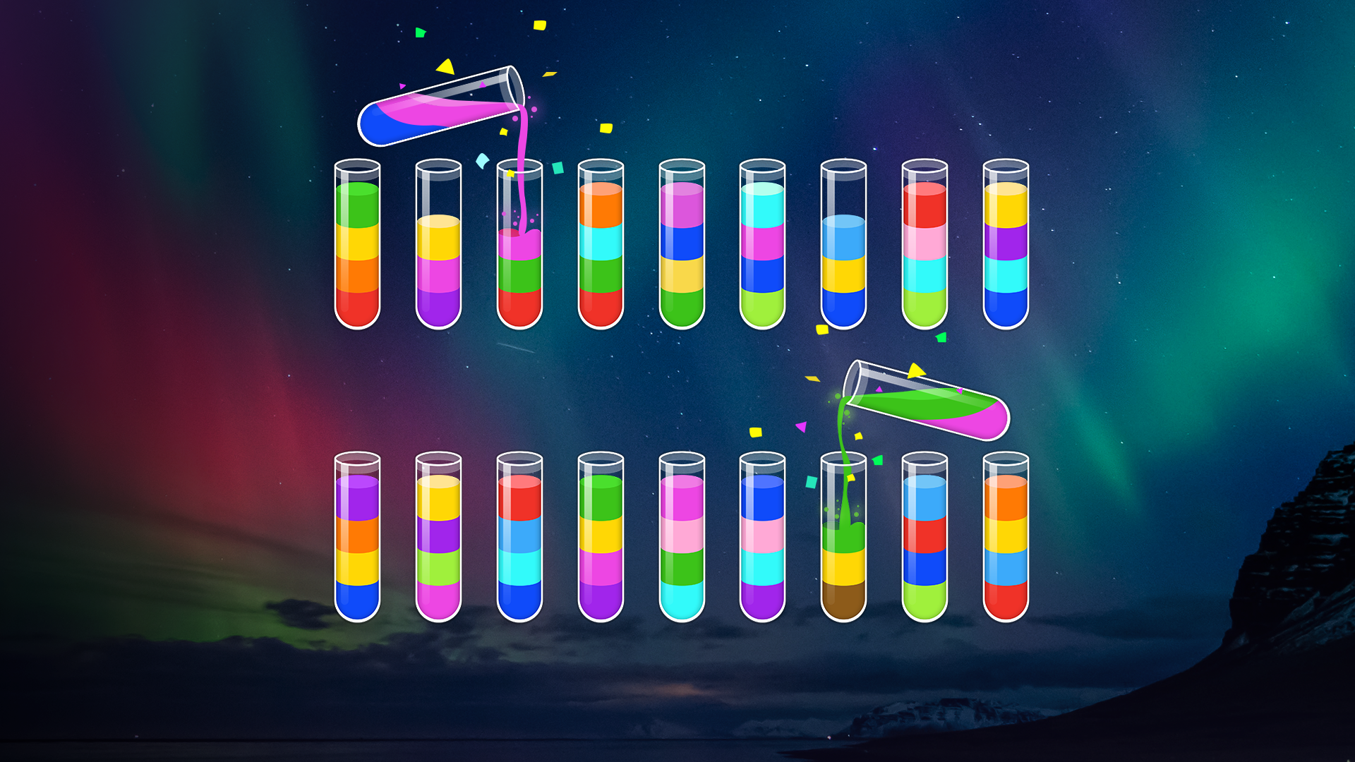 اسکرین شات 7 بازی Water Sort - Color Puzzle Game