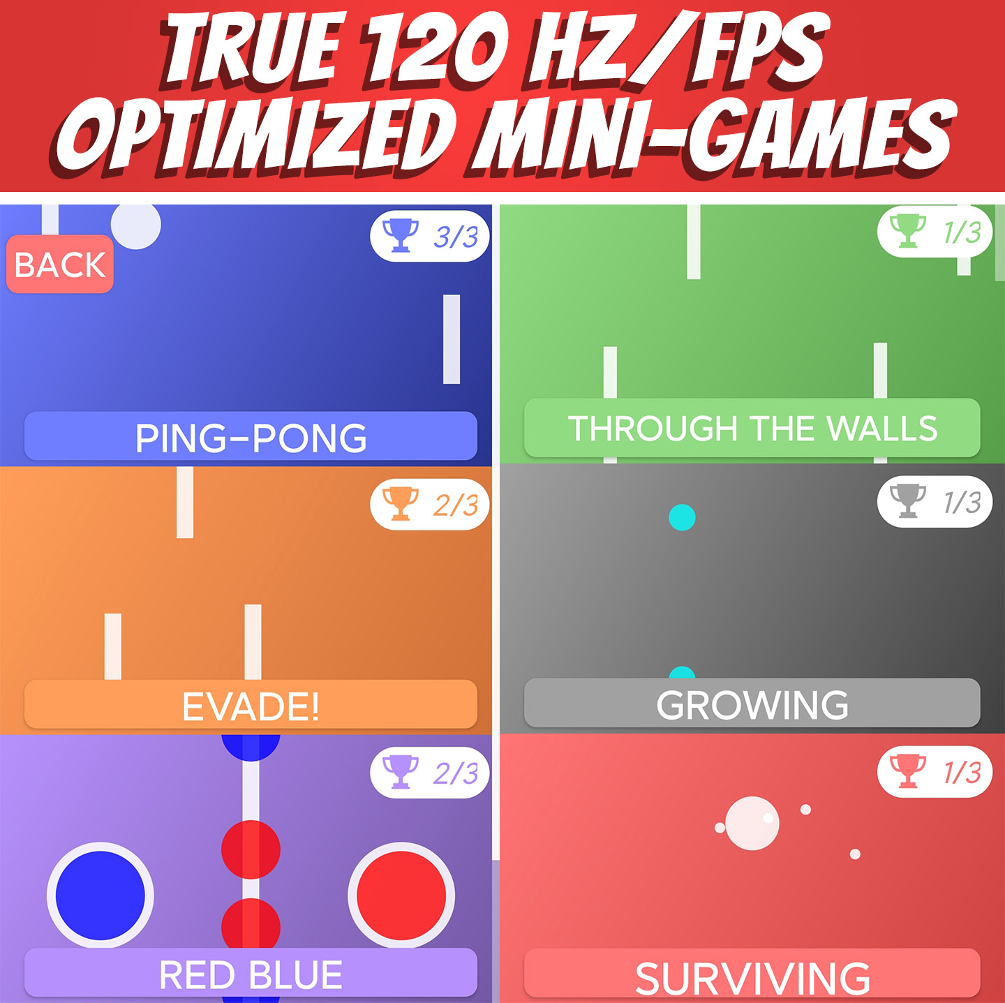 اسکرین شات 1 بازی 120hz mini games offline