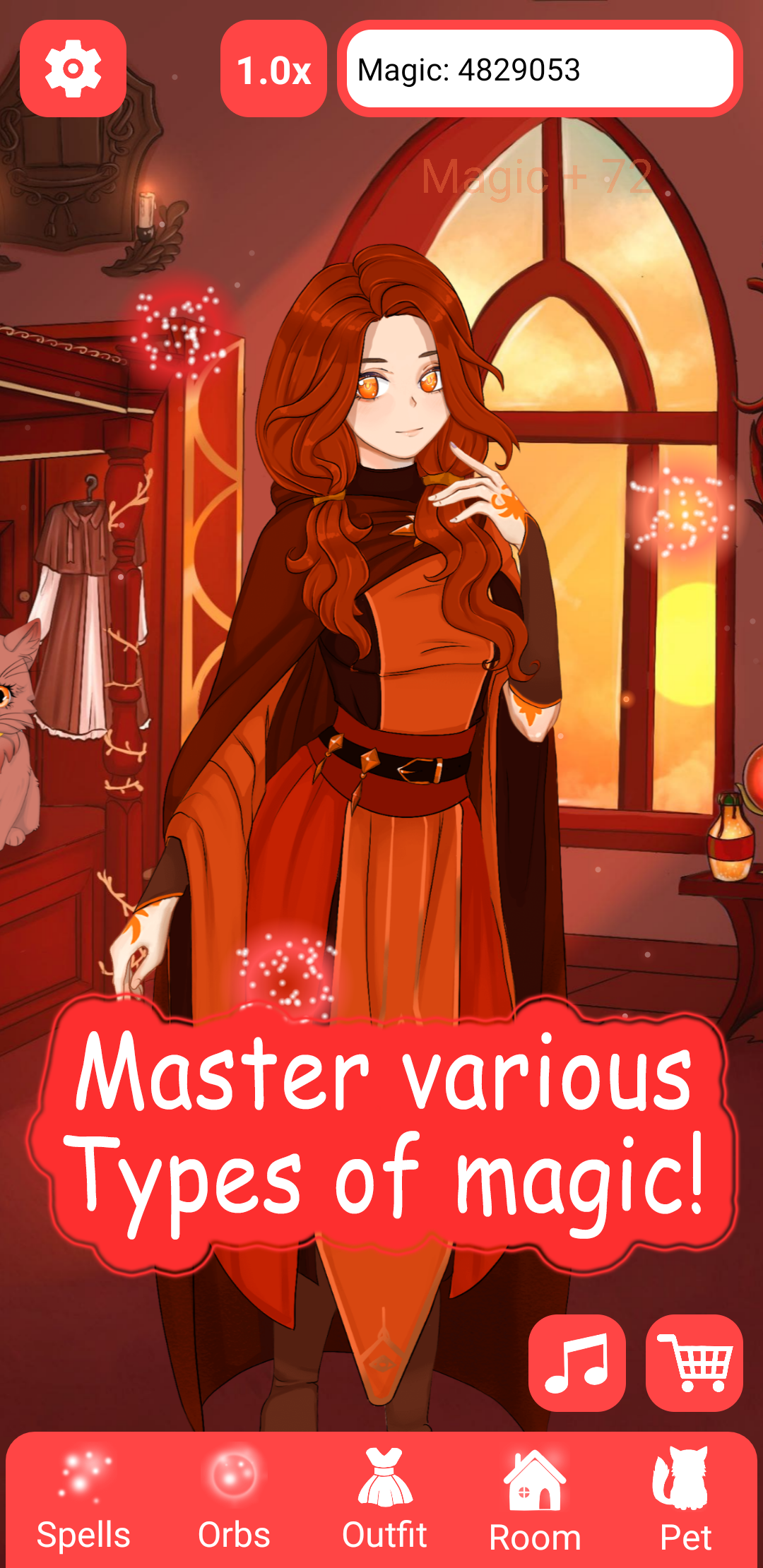 اسکرین شات 3 بازی Mage-Girl | offline anime game