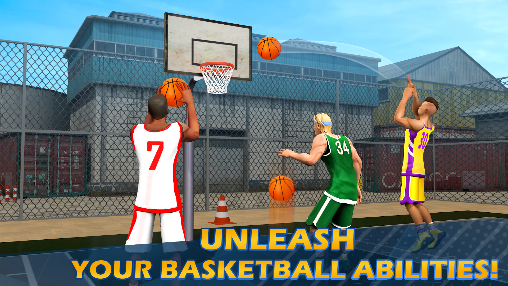 اسکرین شات 3 بازی Dunk Smash: Basketball Games