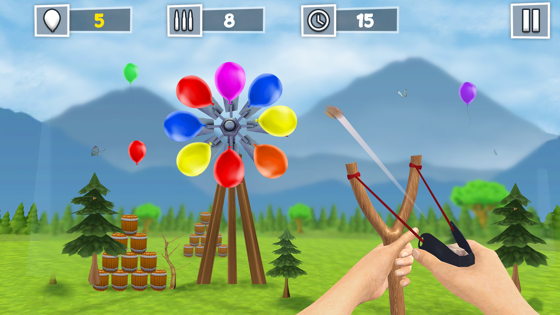 اسکرین شات 3 بازی Air Balloon Shooting Game
