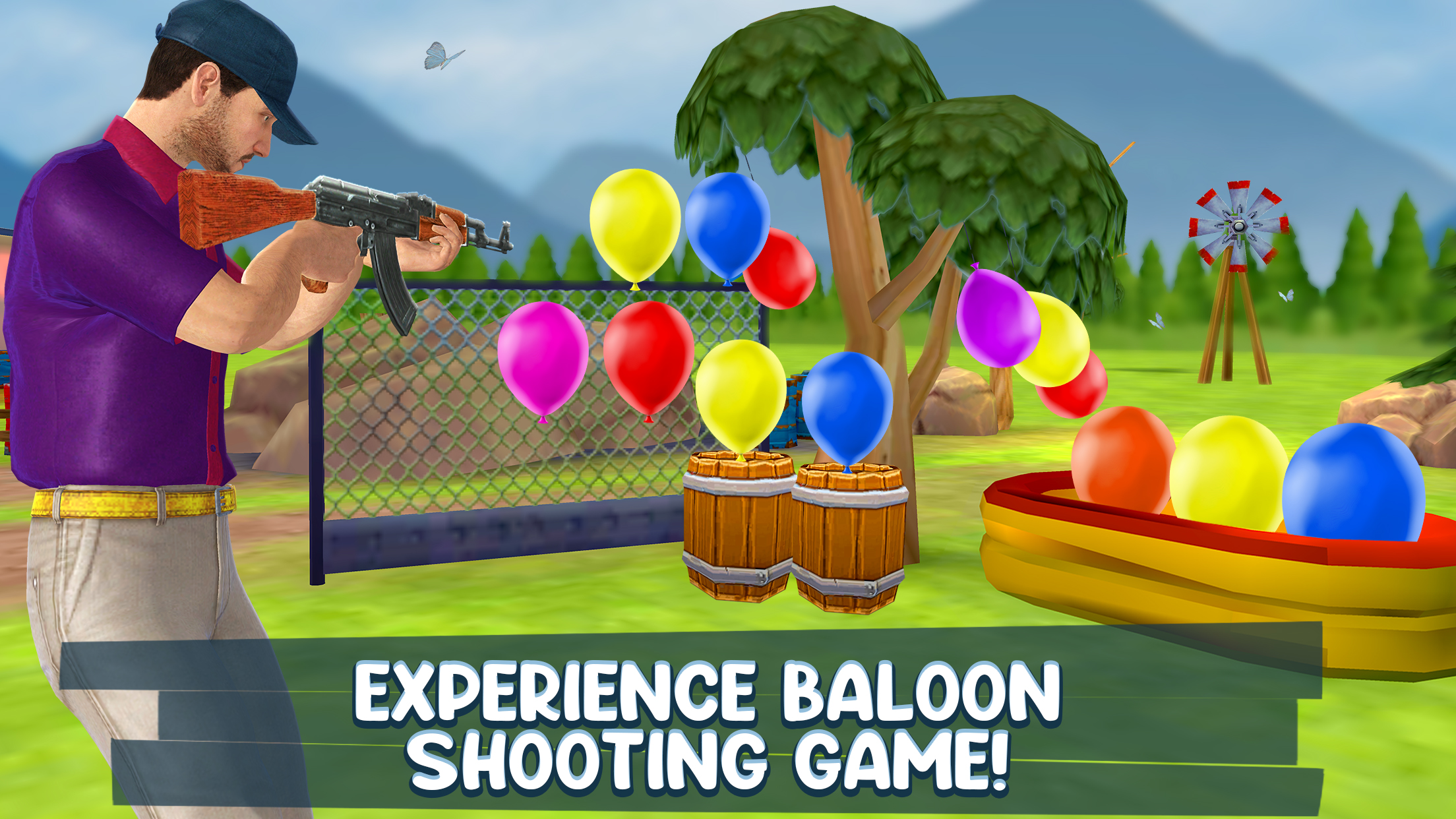 اسکرین شات 2 بازی Air Balloon Shooting Game