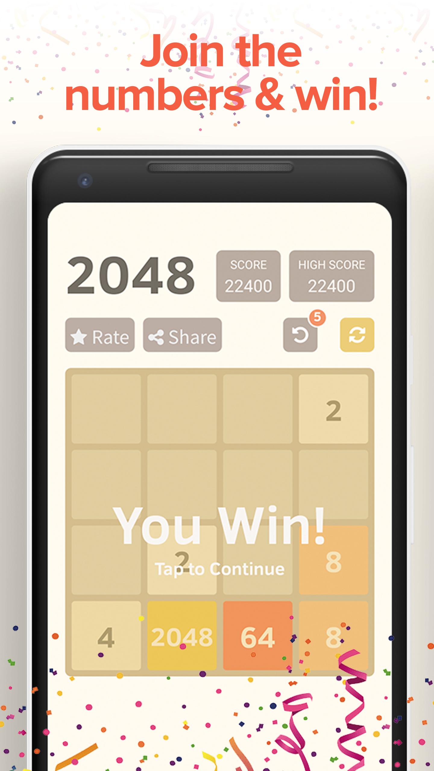 اسکرین شات 2 بازی 1024 Puzzle Numbers Game