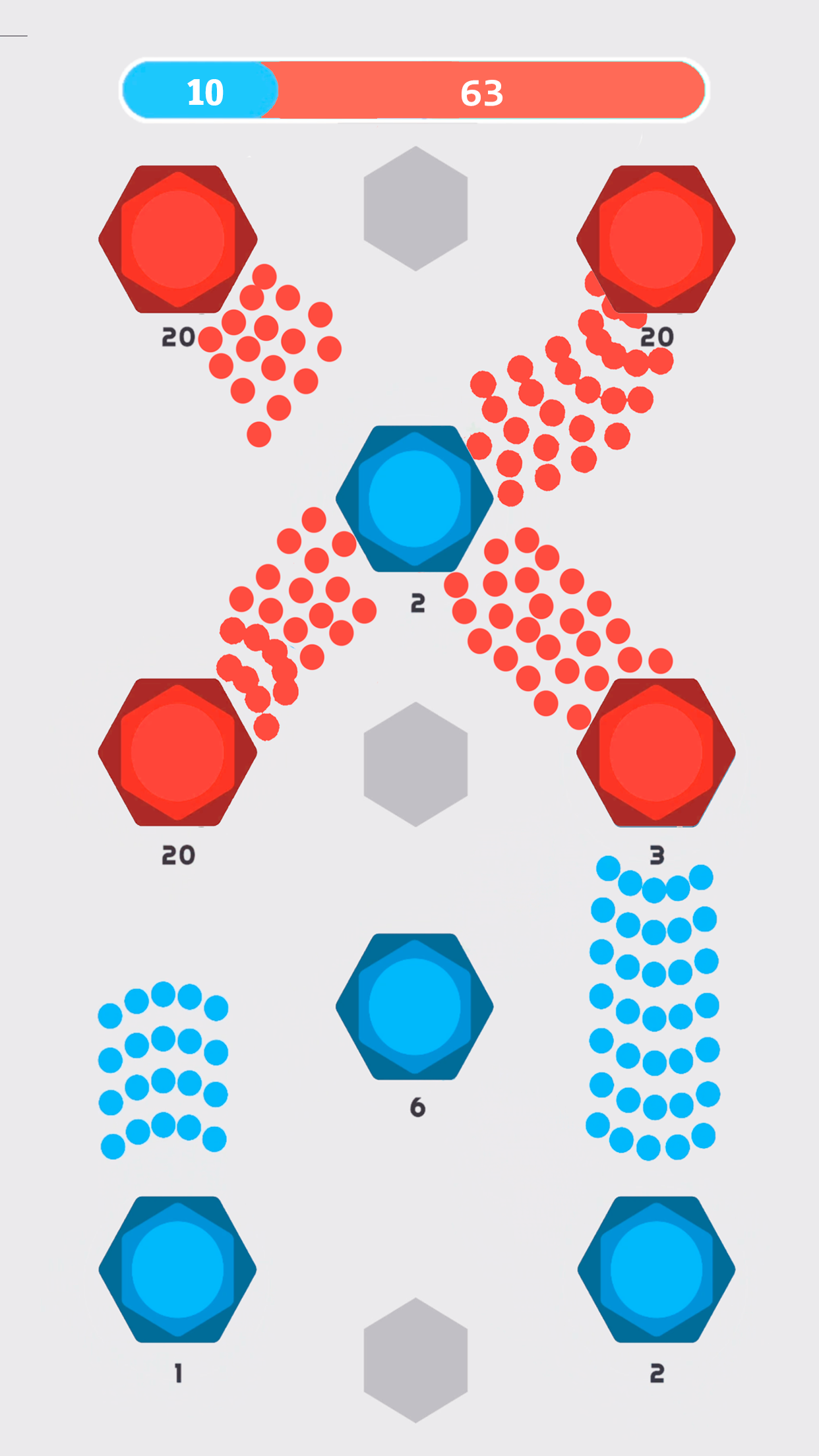 اسکرین شات 2 بازی Clash of Dots — 1v1 RTS Games