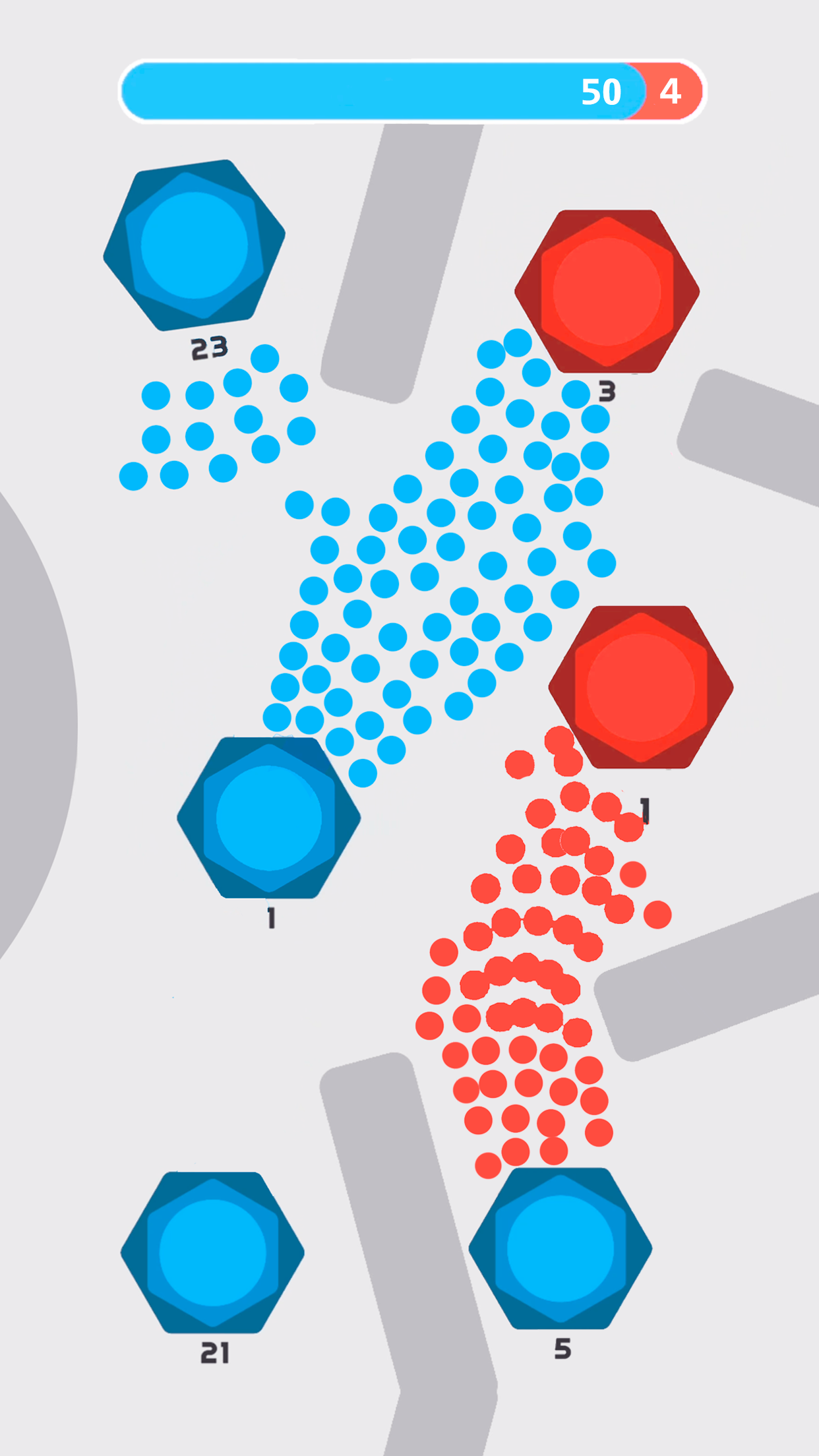 اسکرین شات 5 بازی Clash of Dots — 1v1 RTS Games
