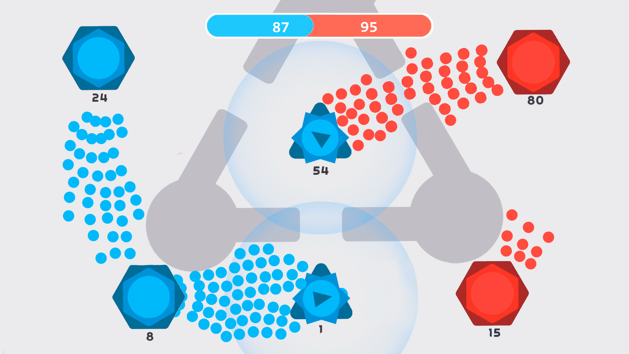 اسکرین شات 6 بازی Clash of Dots — 1v1 RTS Games
