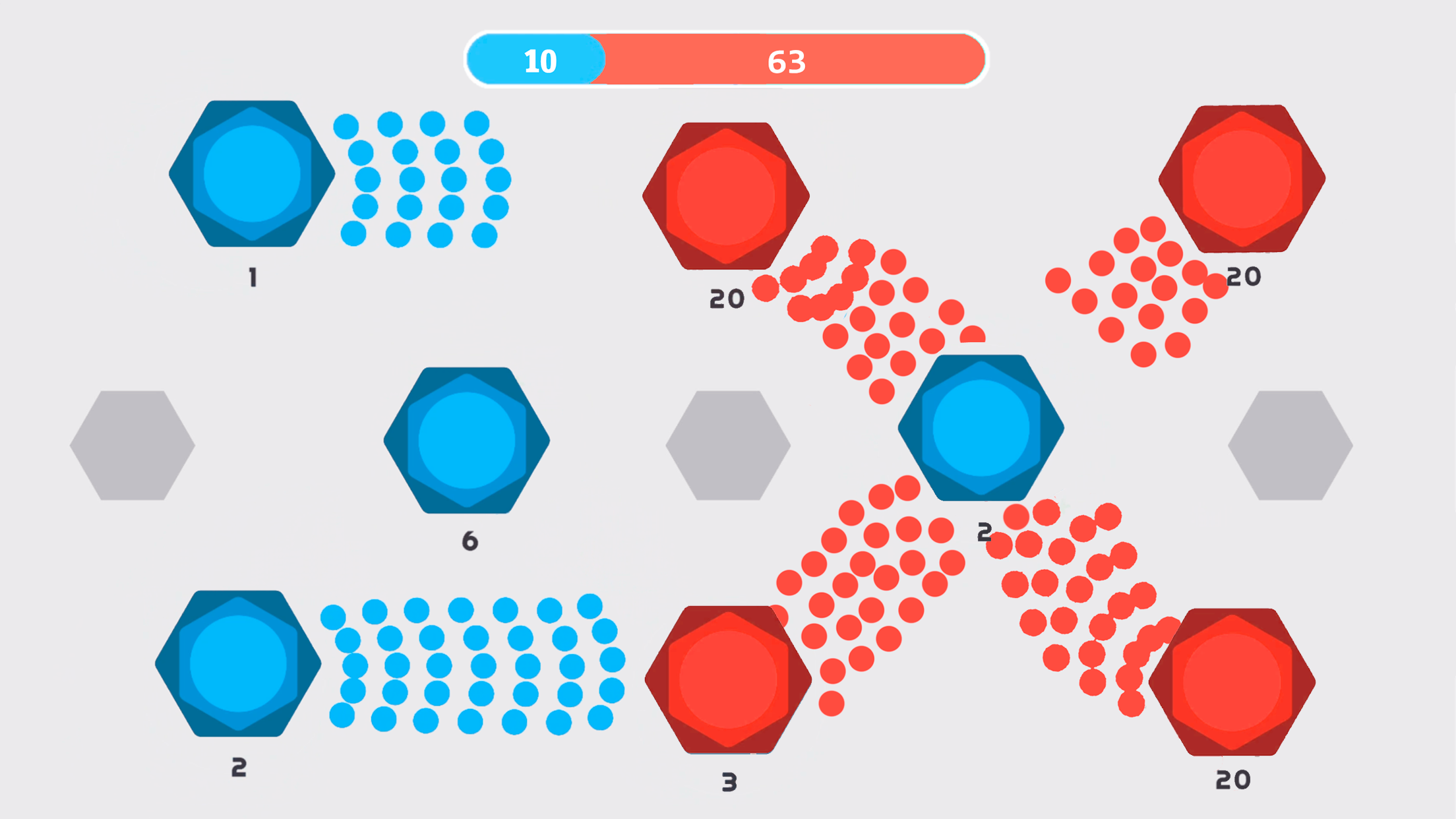 اسکرین شات 8 بازی Clash of Dots — 1v1 RTS Games