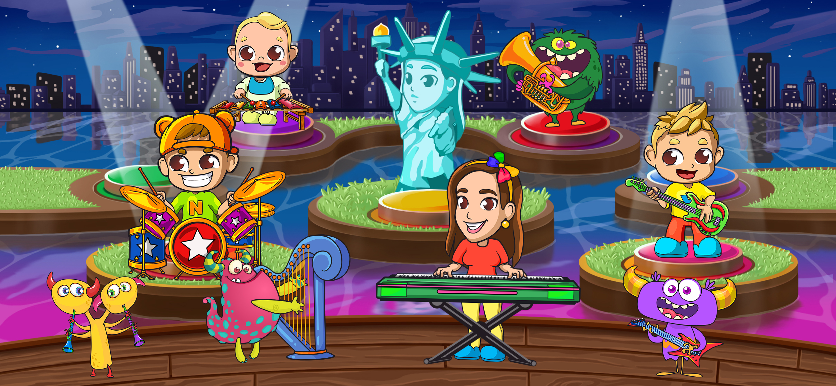 اسکرین شات 1 بازی Vlad & Niki: Music Band