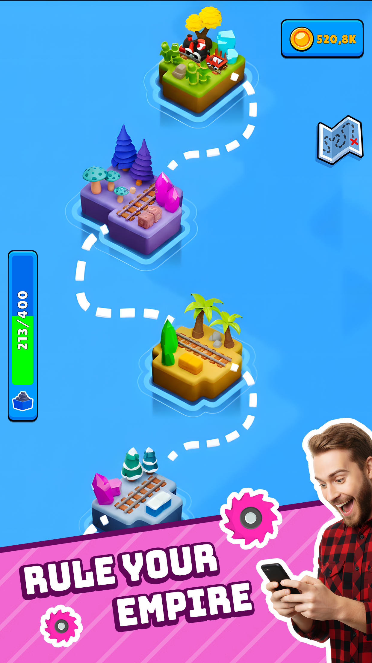 اسکرین شات 5 بازی Train Miner: Idle Railway Game