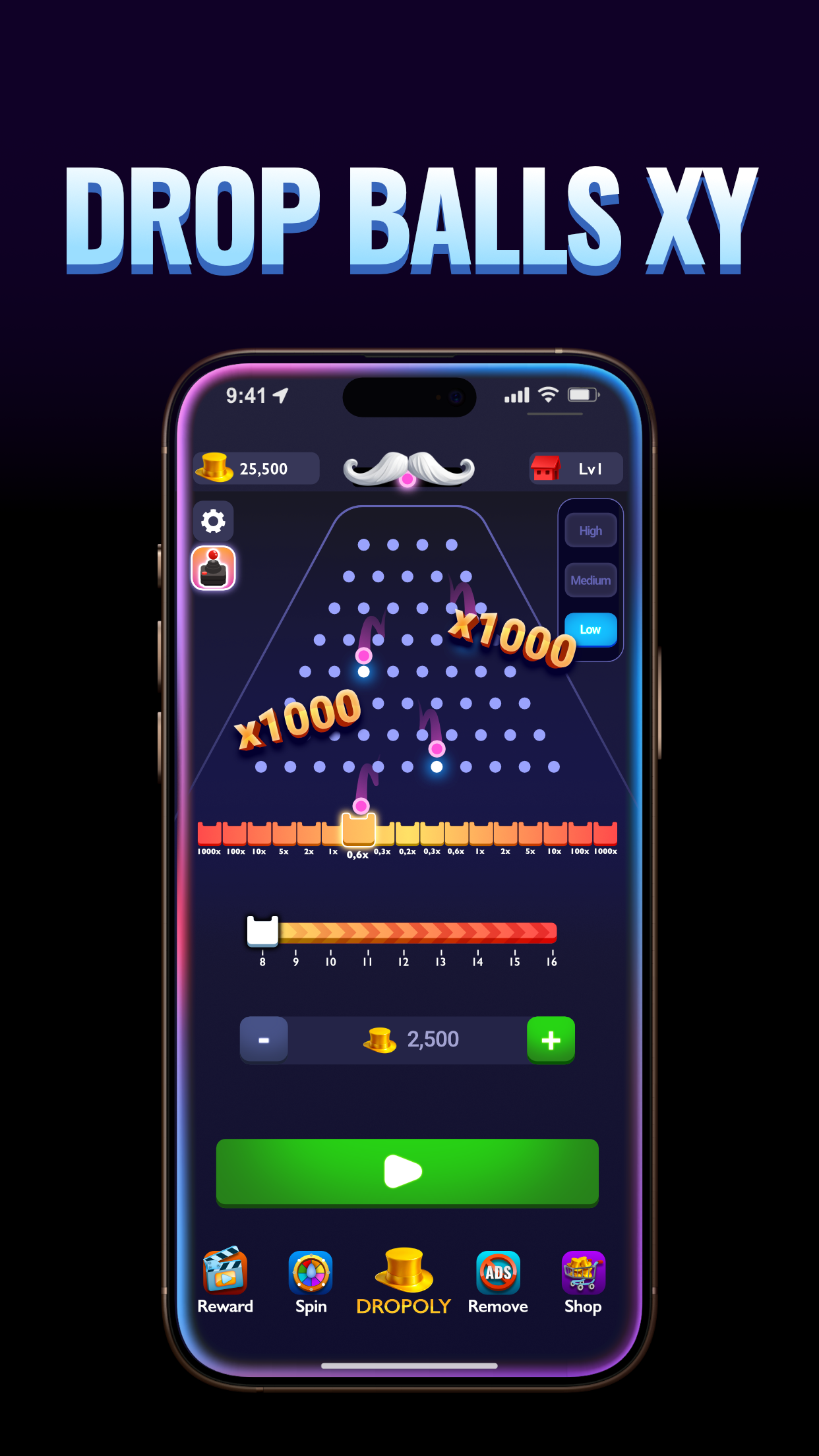 اسکرین شات 2 بازی Drop Balls - Plink Balls