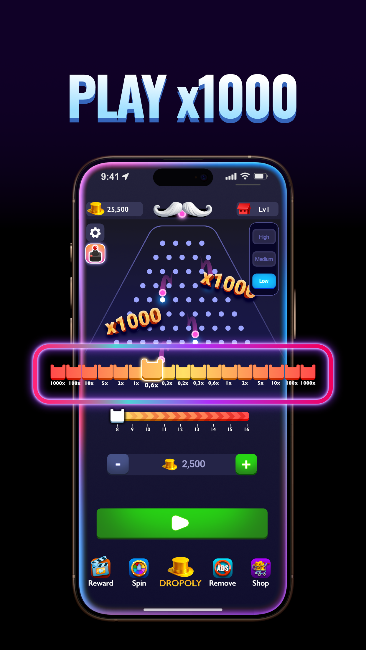 اسکرین شات 1 بازی Drop Balls - Plink Balls