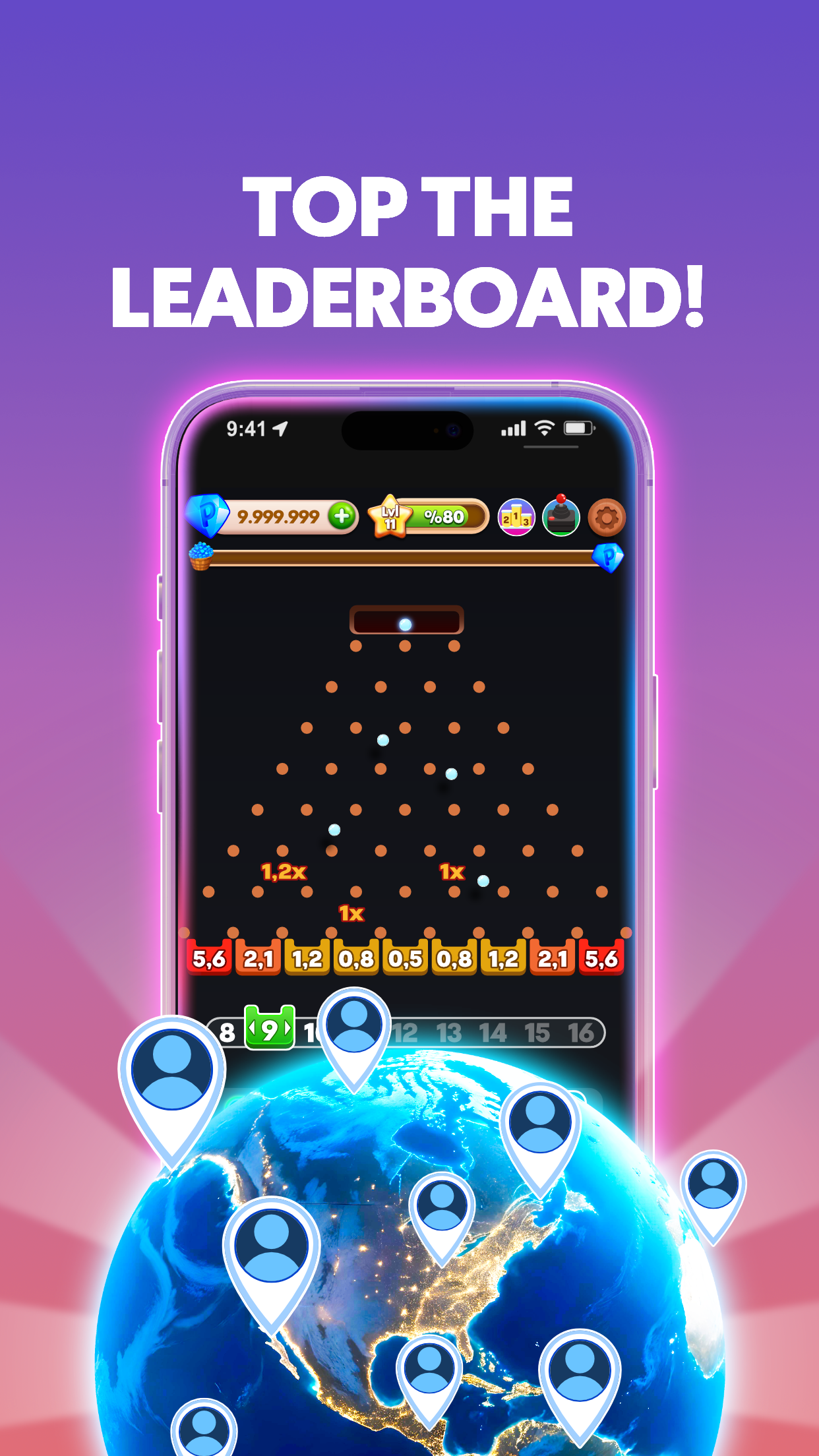 اسکرین شات 4 بازی Drop Balls XY - Plink Balls