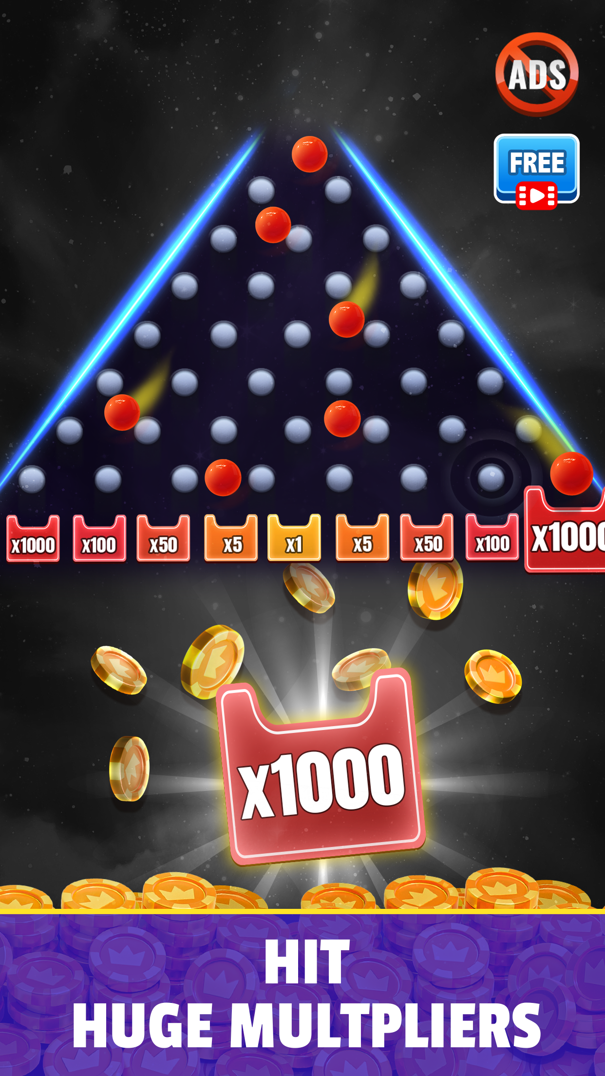 اسکرین شات 1 بازی Plink Space - Play and Win