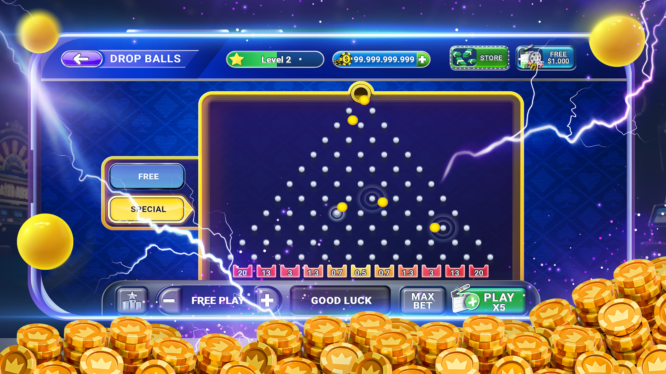 اسکرین شات 1 بازی Plinko Online - Real Win x1000