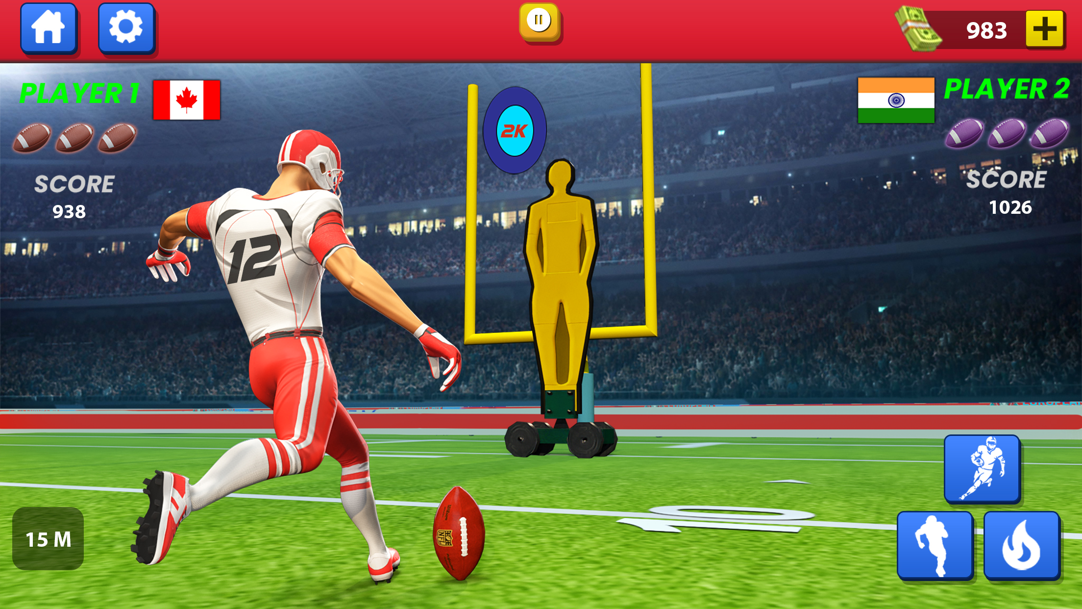 اسکرین شات 5 بازی Football Kicks: Rugby Games