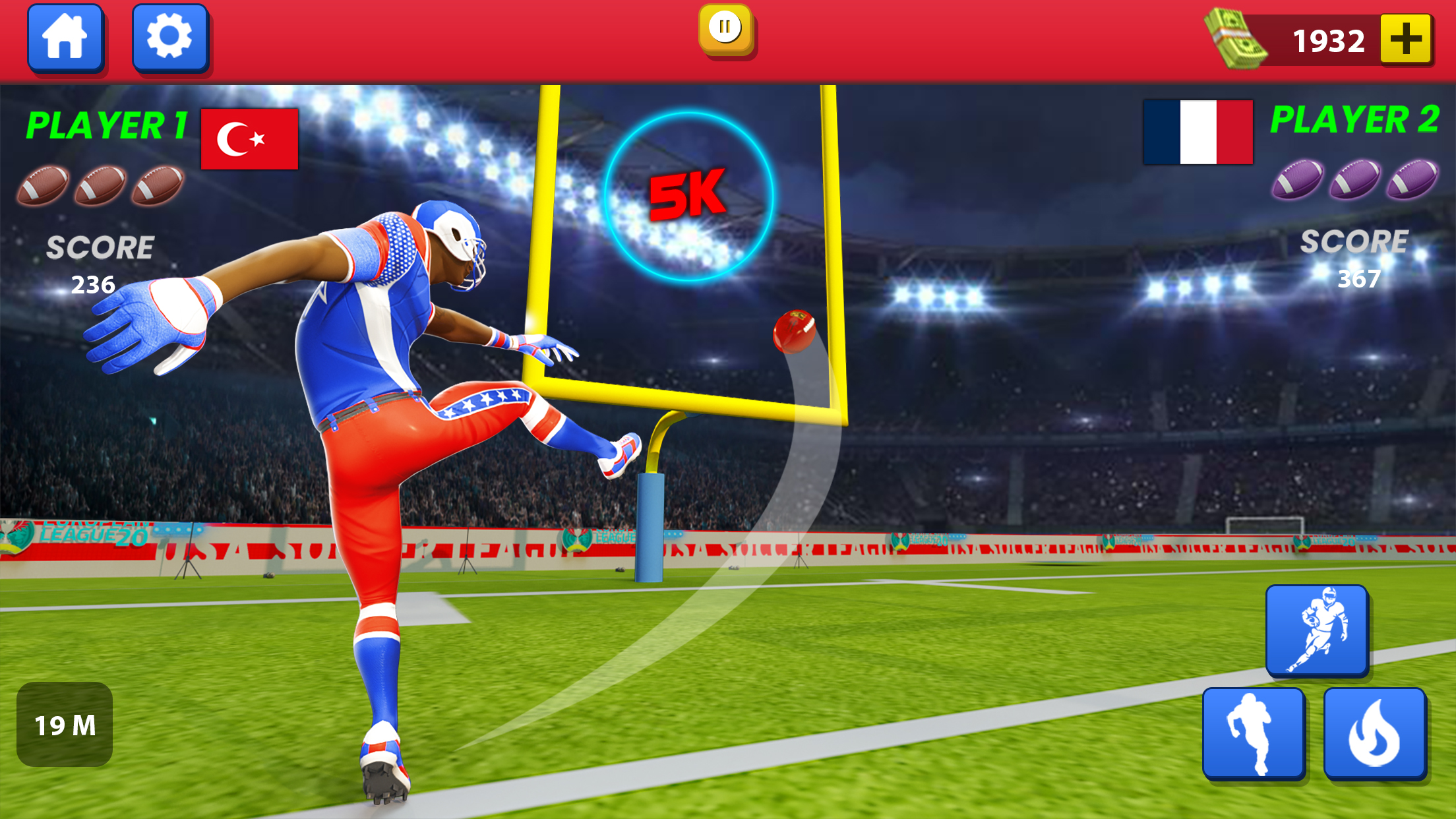 اسکرین شات 6 بازی Football Kicks: Rugby Games