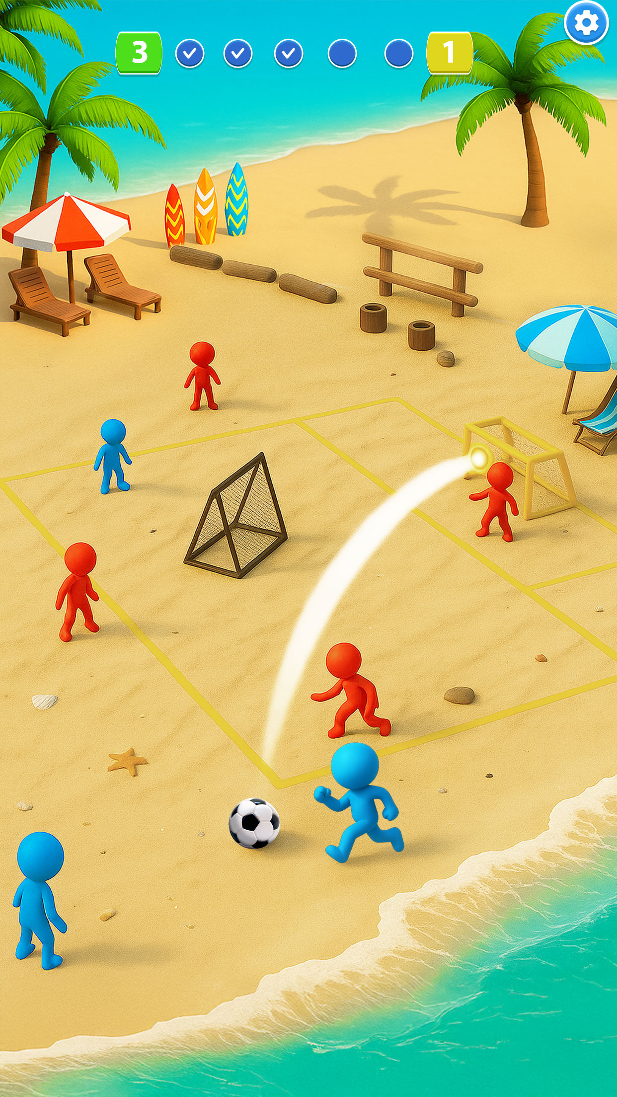 اسکرین شات 4 بازی Soccer Allstars: Football Kick