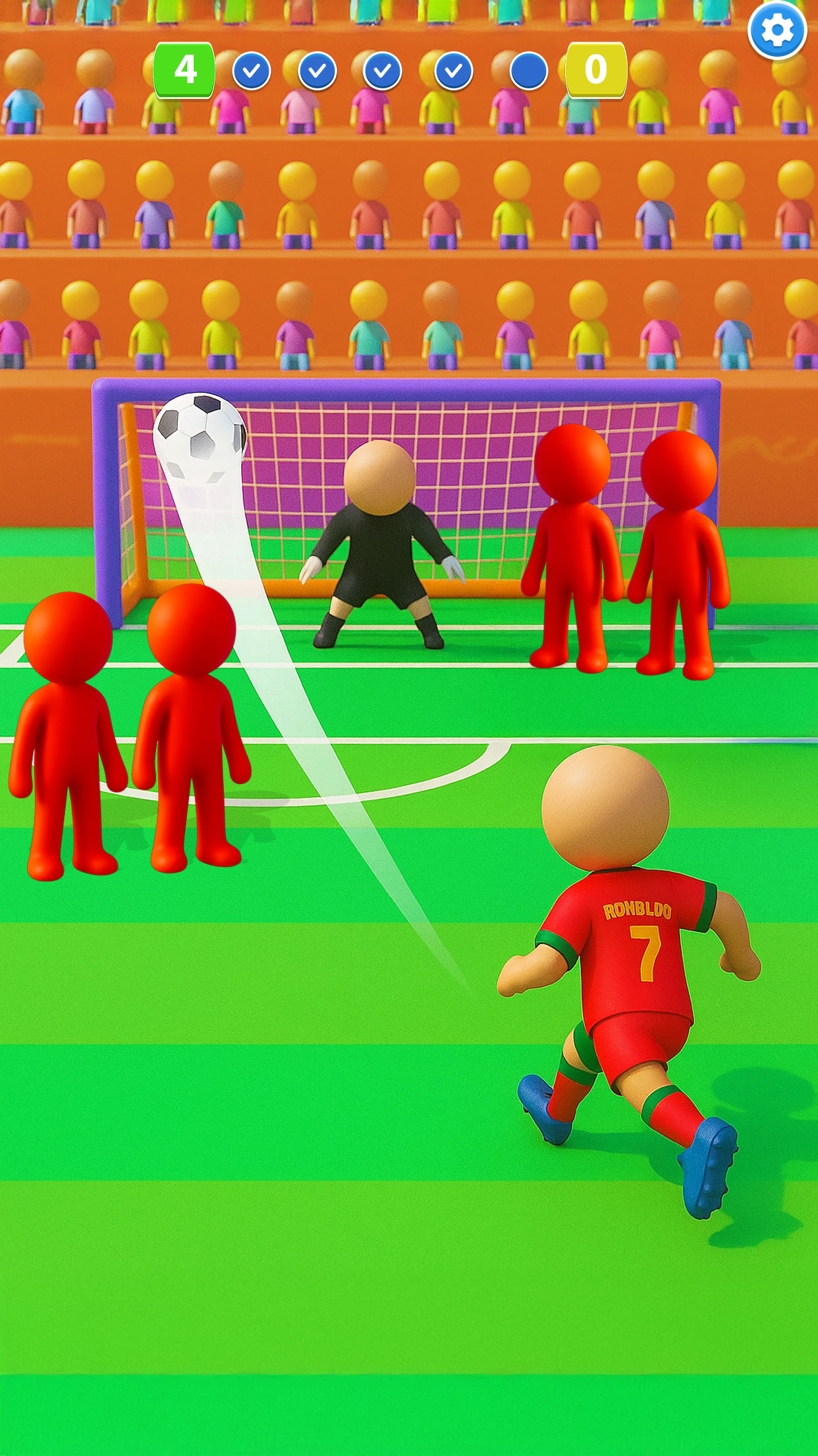 اسکرین شات 3 بازی Soccer Allstars: Football Kick