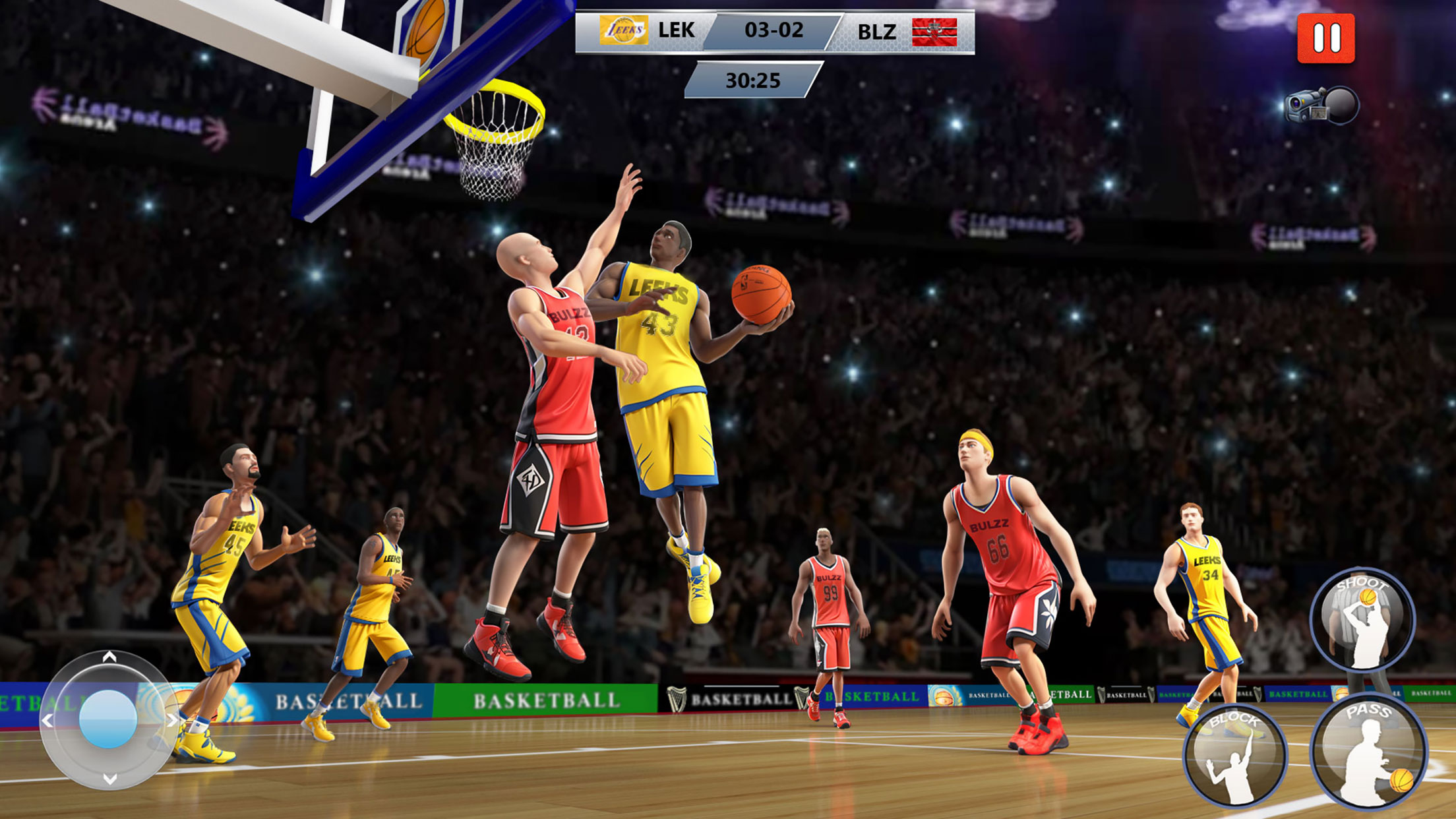 اسکرین شات 1 برنامه Basketball Games: Dunk & Hoops