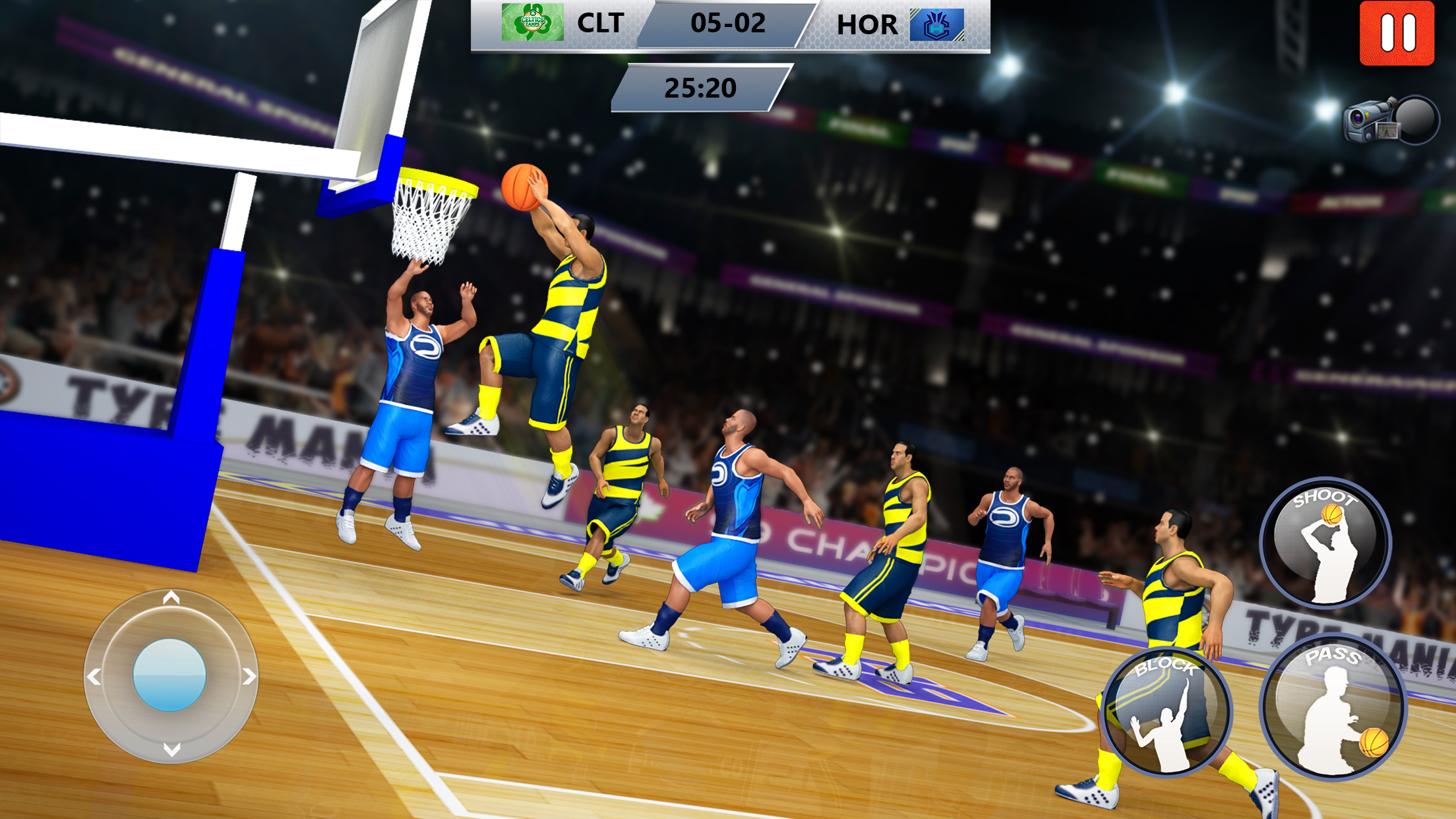 اسکرین شات 2 برنامه Basketball Games: Dunk & Hoops
