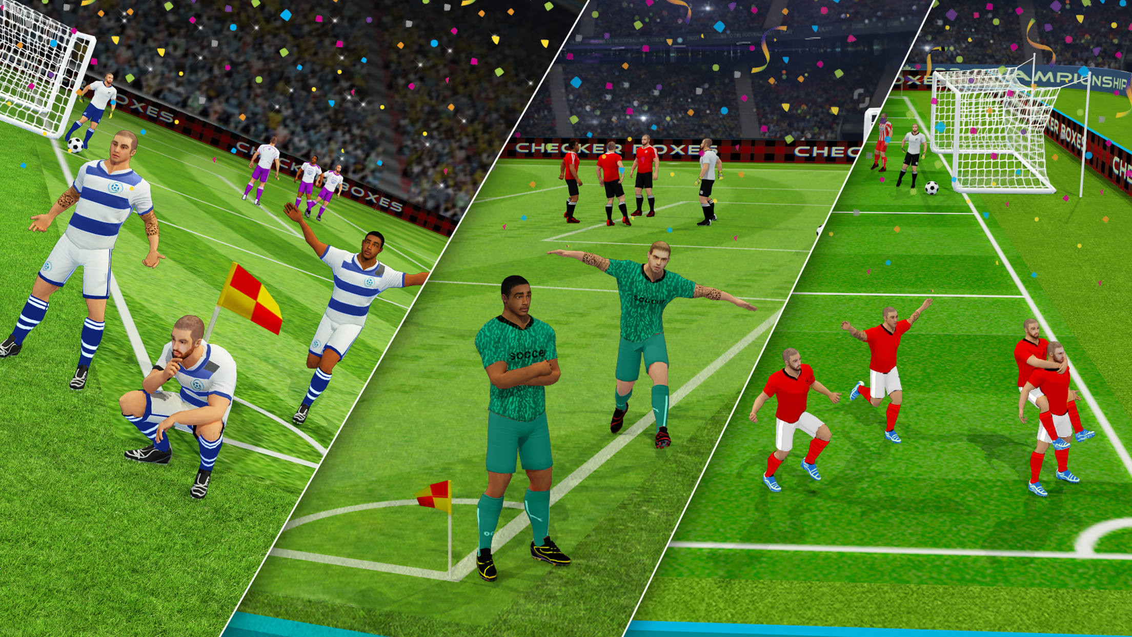 اسکرین شات 3 برنامه Play Soccer: Football Games
