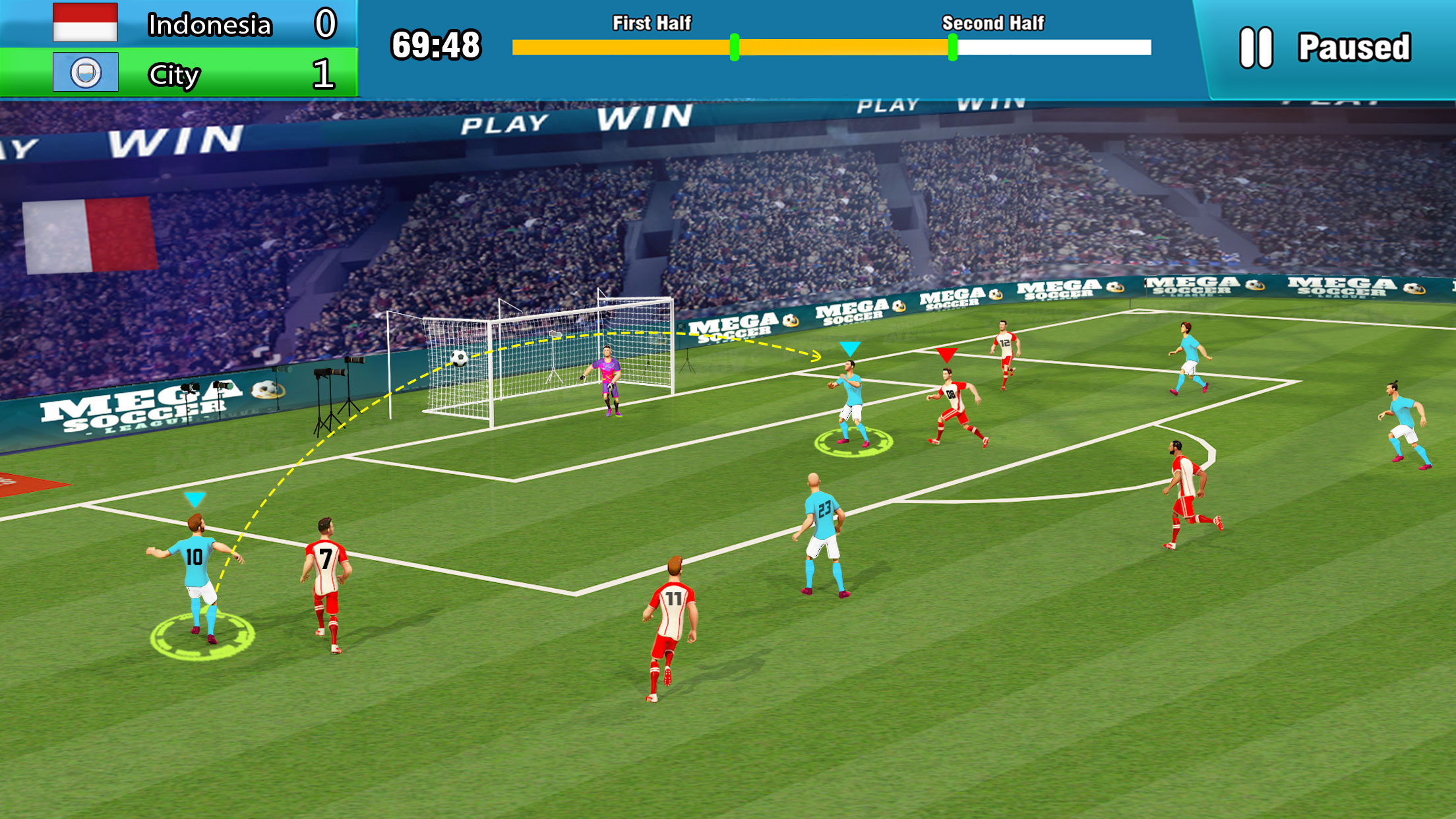 اسکرین شات 3 برنامه Play Soccer: Football Games