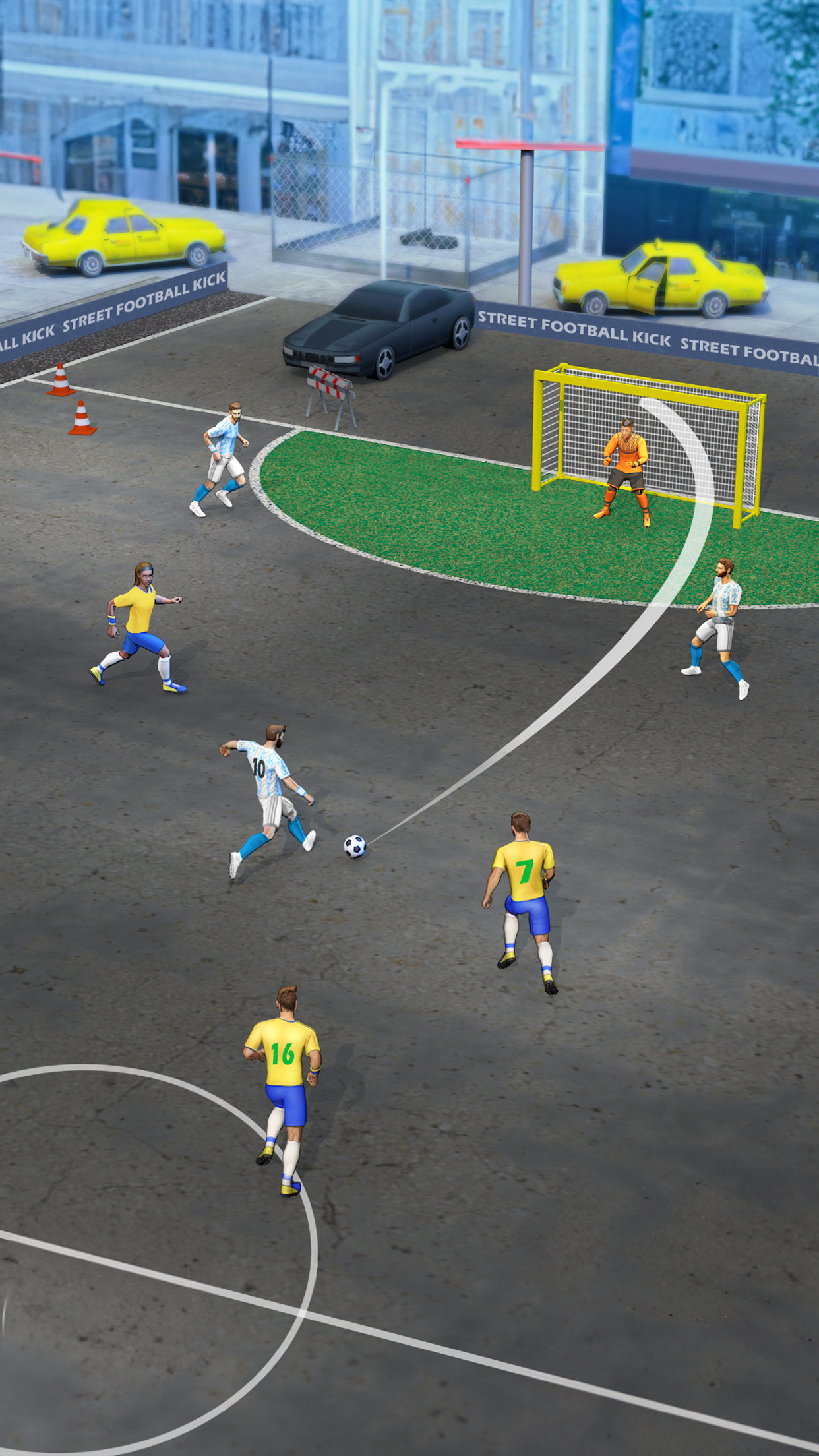 اسکرین شات 3 برنامه Street Football Kick Games