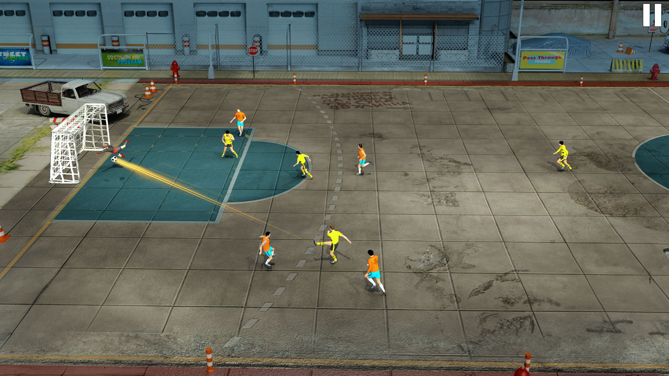 اسکرین شات 1 برنامه Street Football Kick Games
