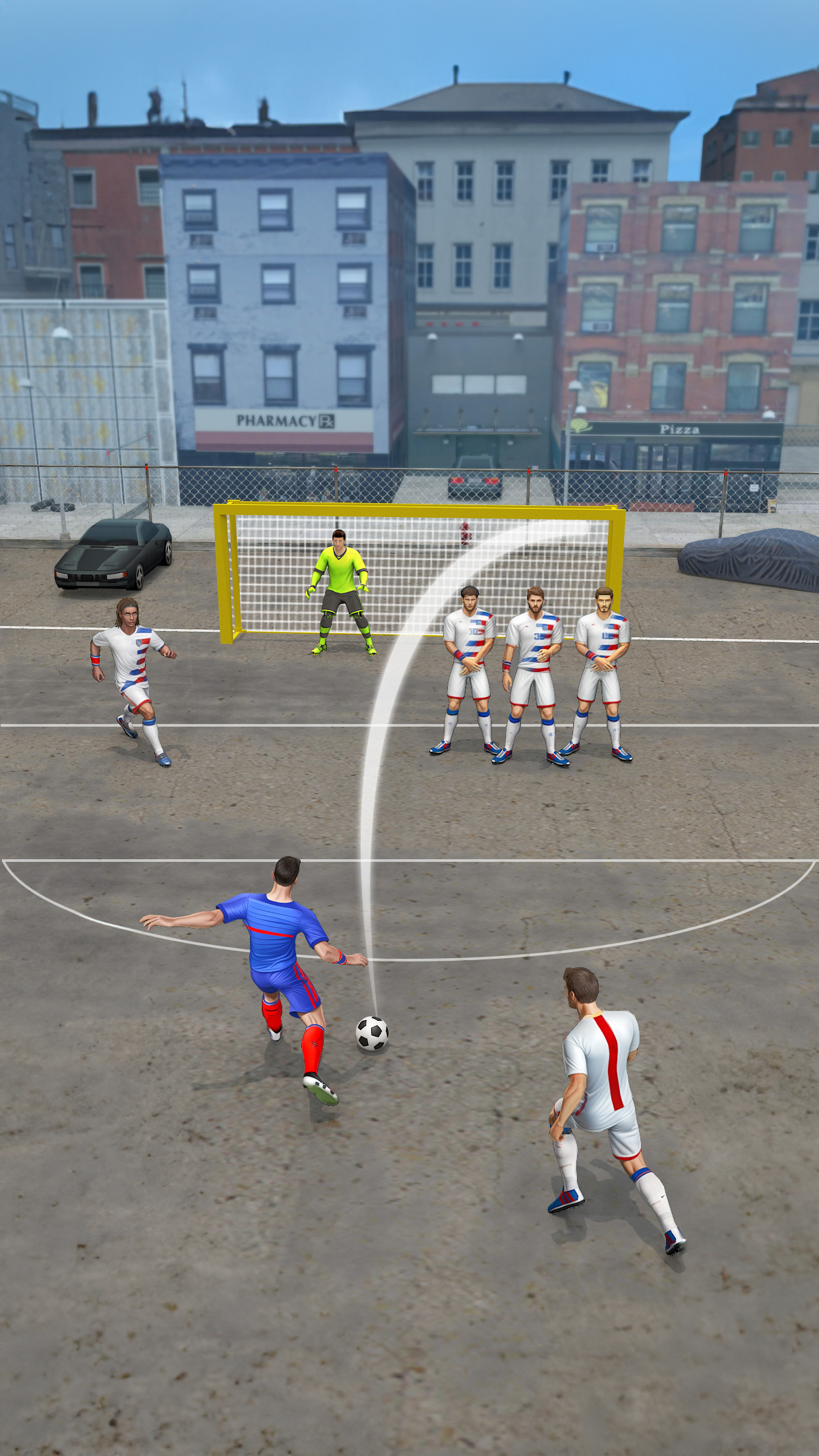 اسکرین شات 2 برنامه Street Soccer Games: Football