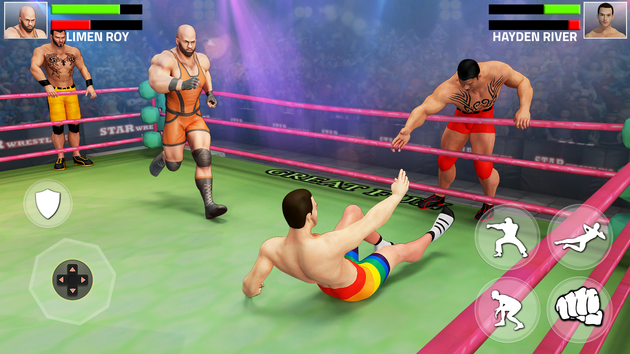 اسکرین شات 1 بازی Tag Team Wrestling Game