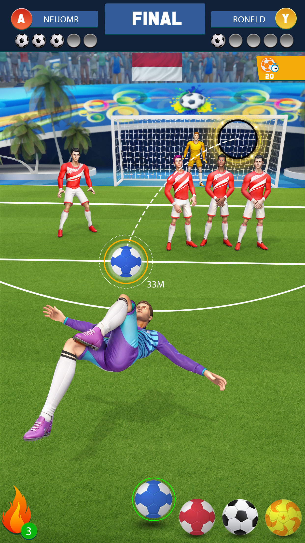 اسکرین شات 7 بازی Football Kicks Strike Game