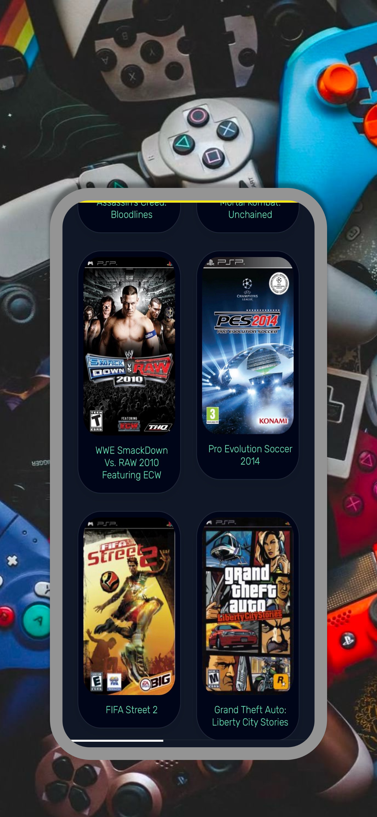 اسکرین شات 2 برنامه Emulator games downloader