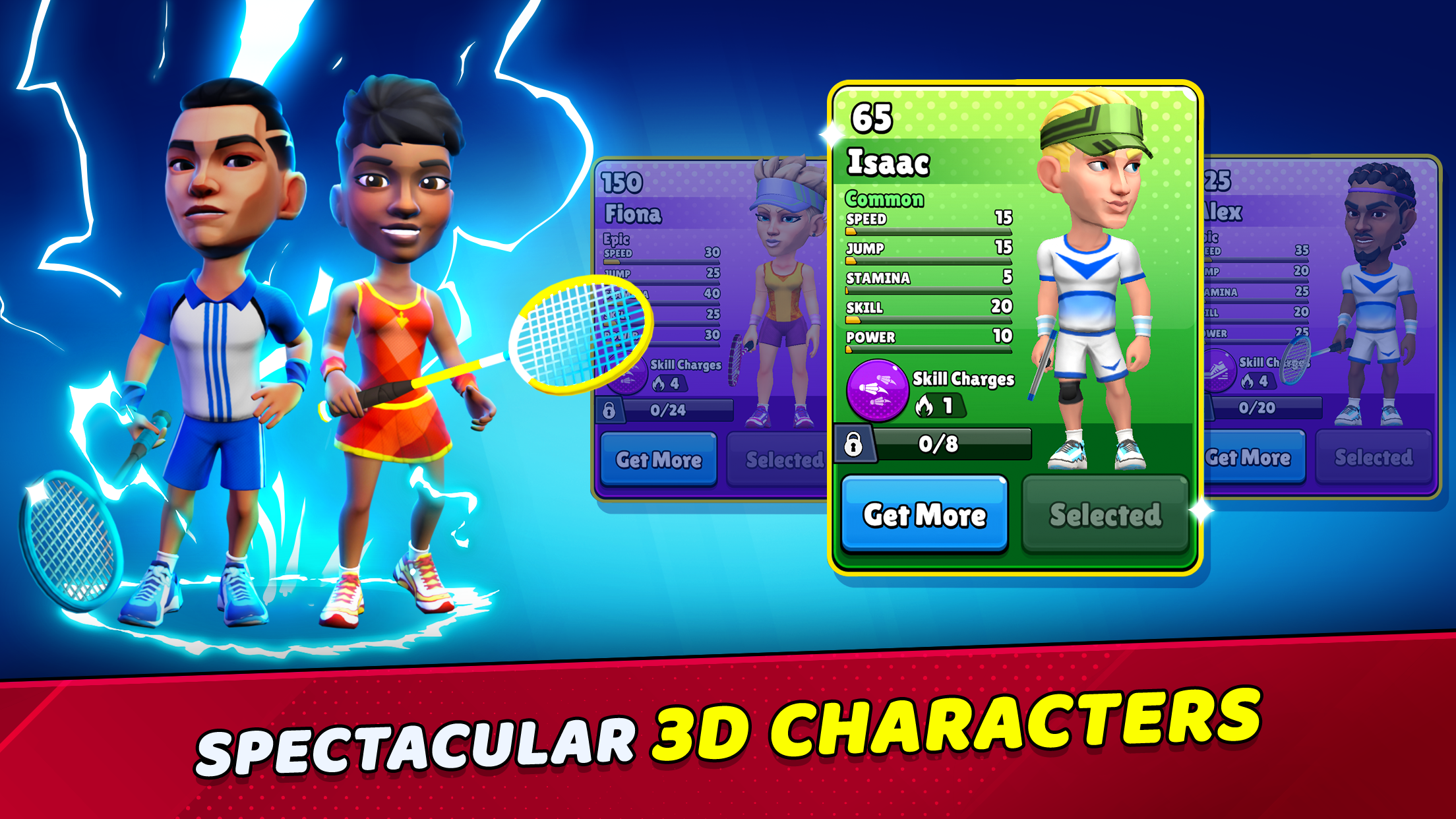 اسکرین شات 5 بازی Badminton Clash 3D