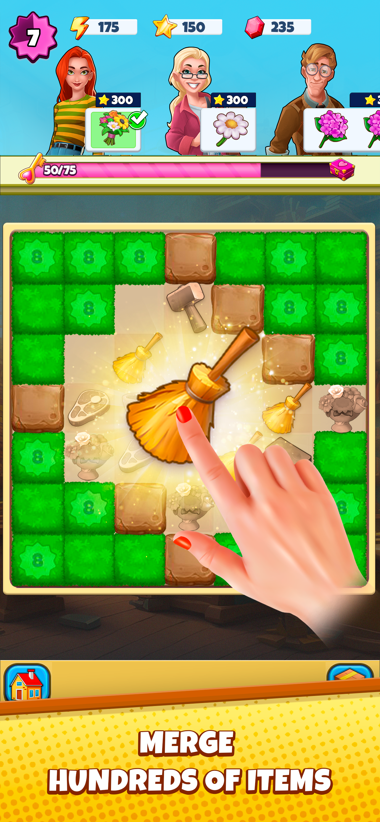 اسکرین شات 2 بازی Merge Away! - Puzzle Adventure