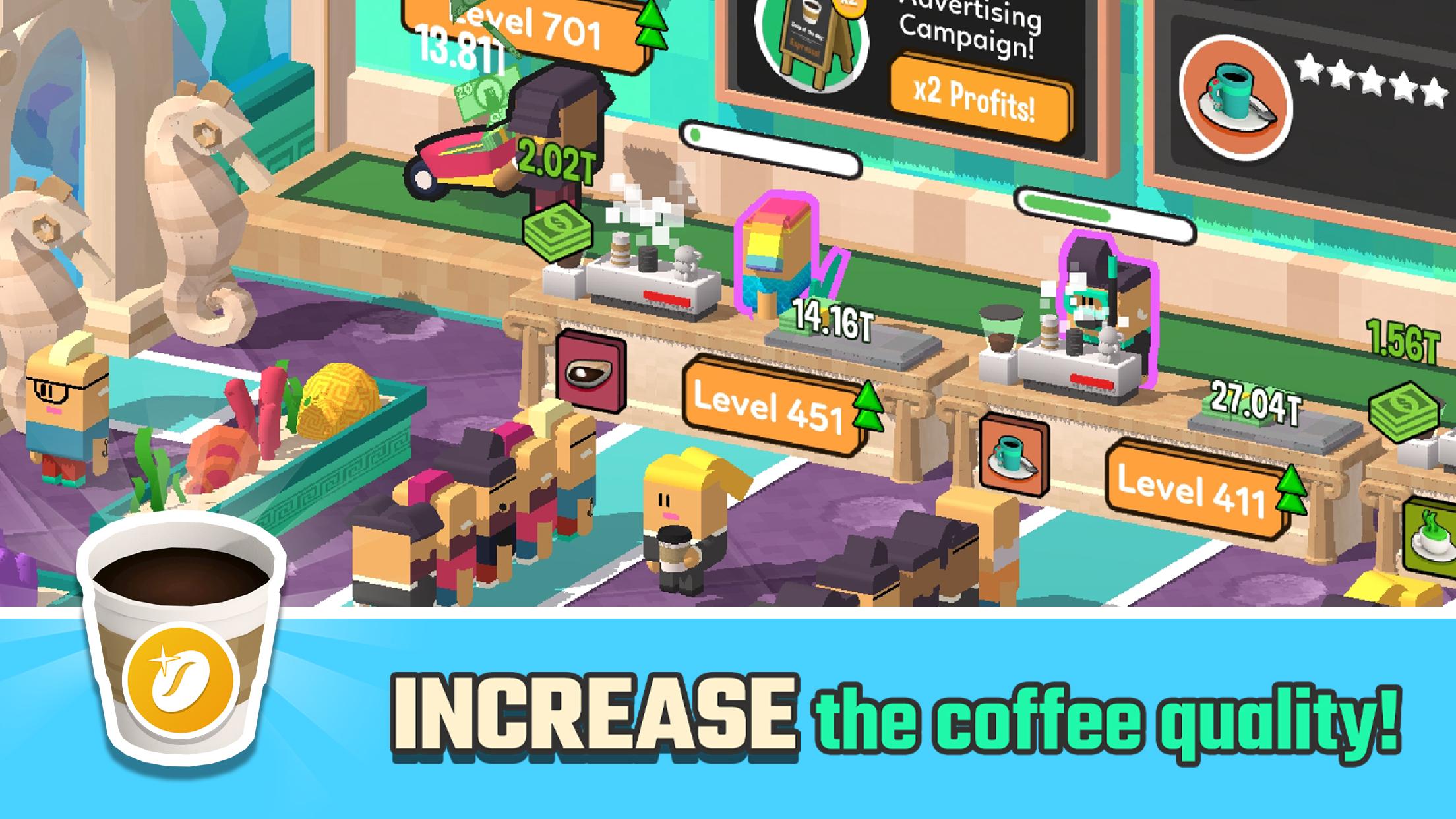 اسکرین شات 2 بازی Idle Coffee Corp