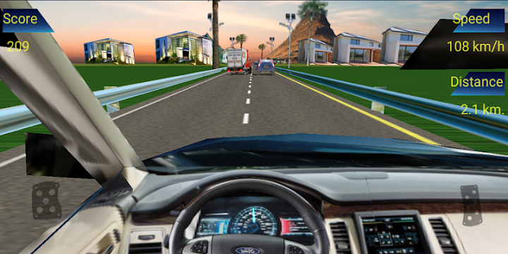 اسکرین شات 1 بازی Traffic Racer Cockpit 3D