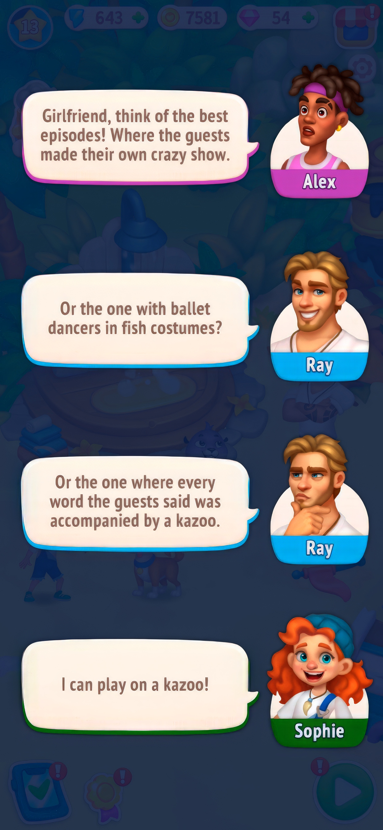 اسکرین شات 6 بازی Secrets of Paradise Merge Game