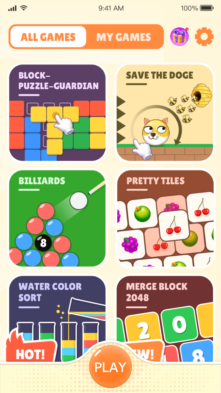 اسکرین شات 1 بازی Game Box: Relax Game&Mini Game