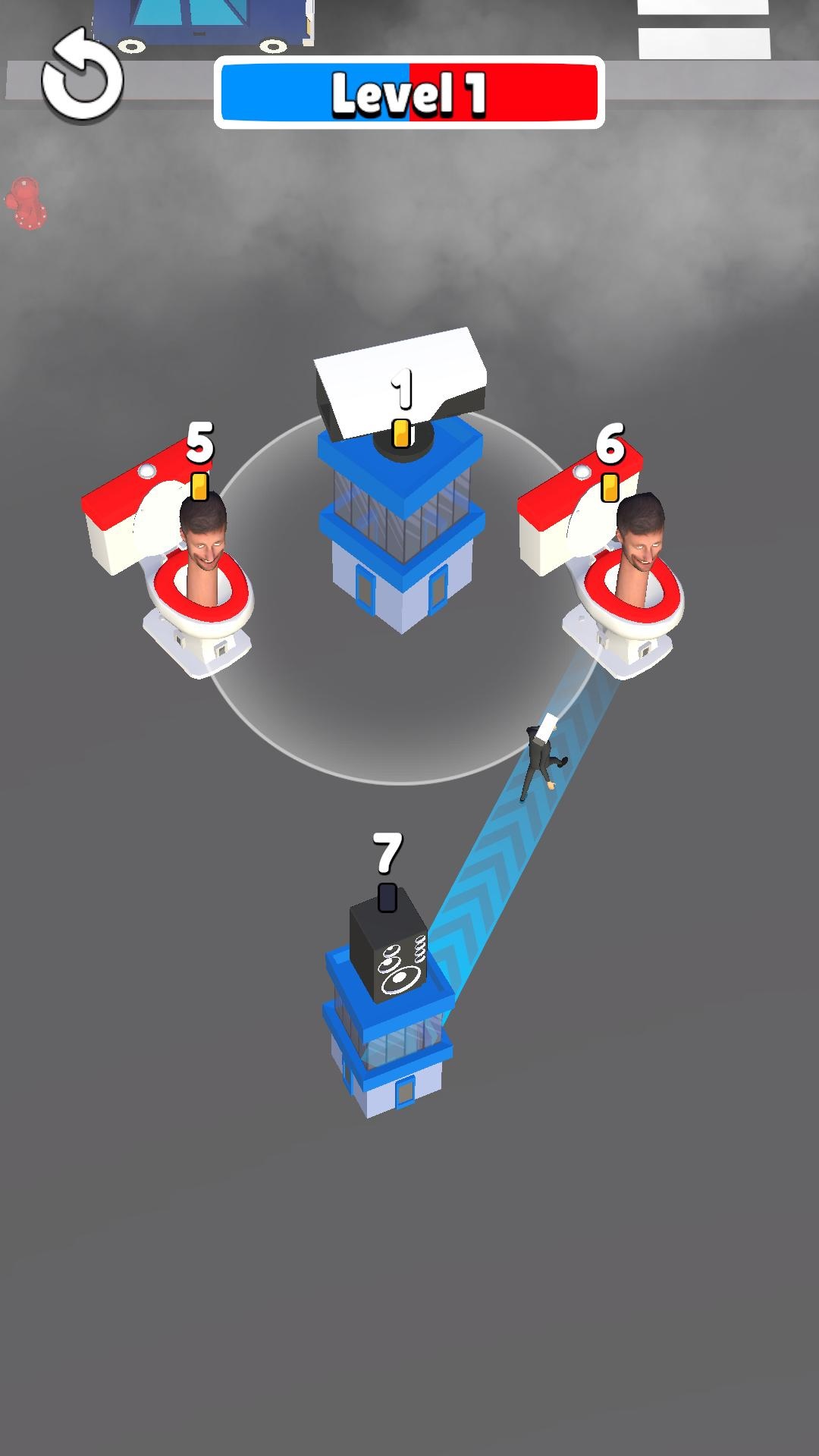 اسکرین شات 3 بازی Toilet Monster - Tower Capture