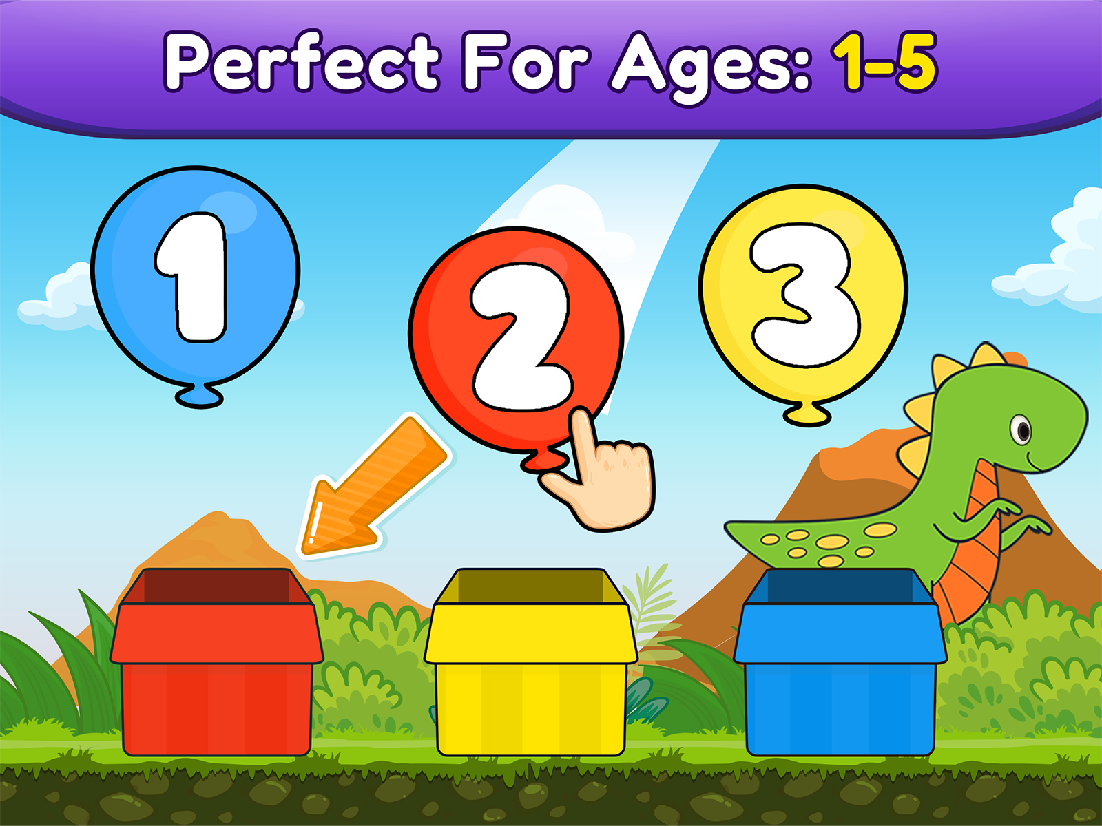 اسکرین شات 4 بازی Balloon Pop Kids Learning Game