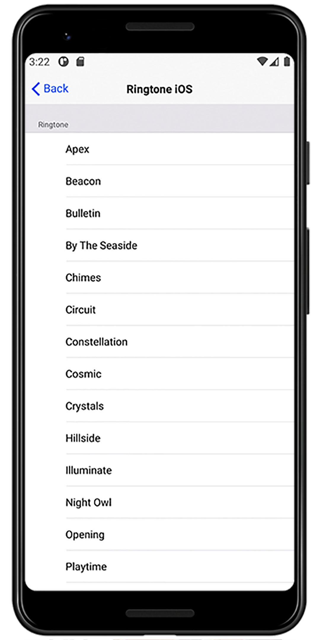 اسکرین شات 3 برنامه Ringtone iOS
