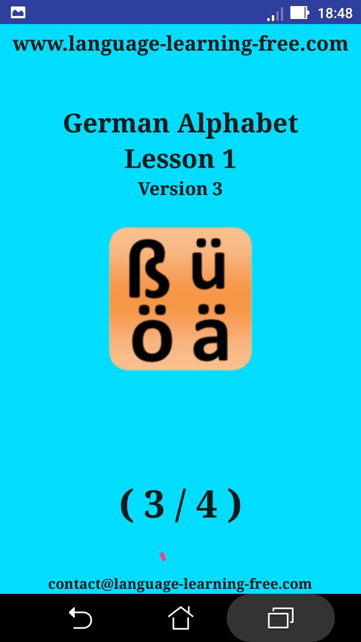 اسکرین شات 8 برنامه German alphabet for students
