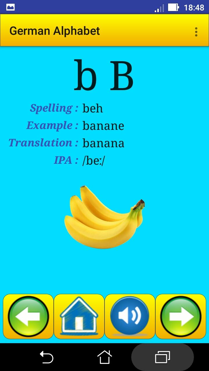 اسکرین شات 5 برنامه German alphabet for students